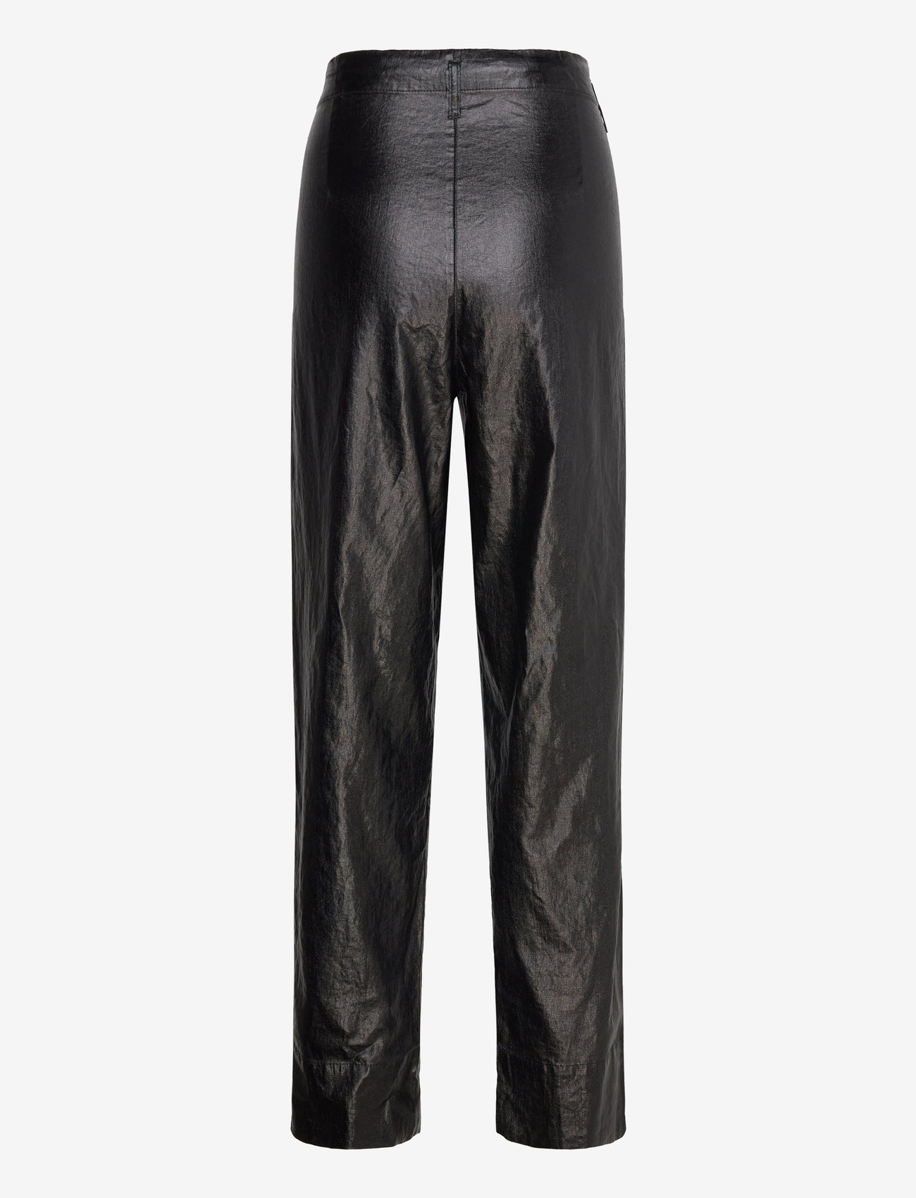 Rabens Saloner - Glazed pleat pants - Raina - black - 2