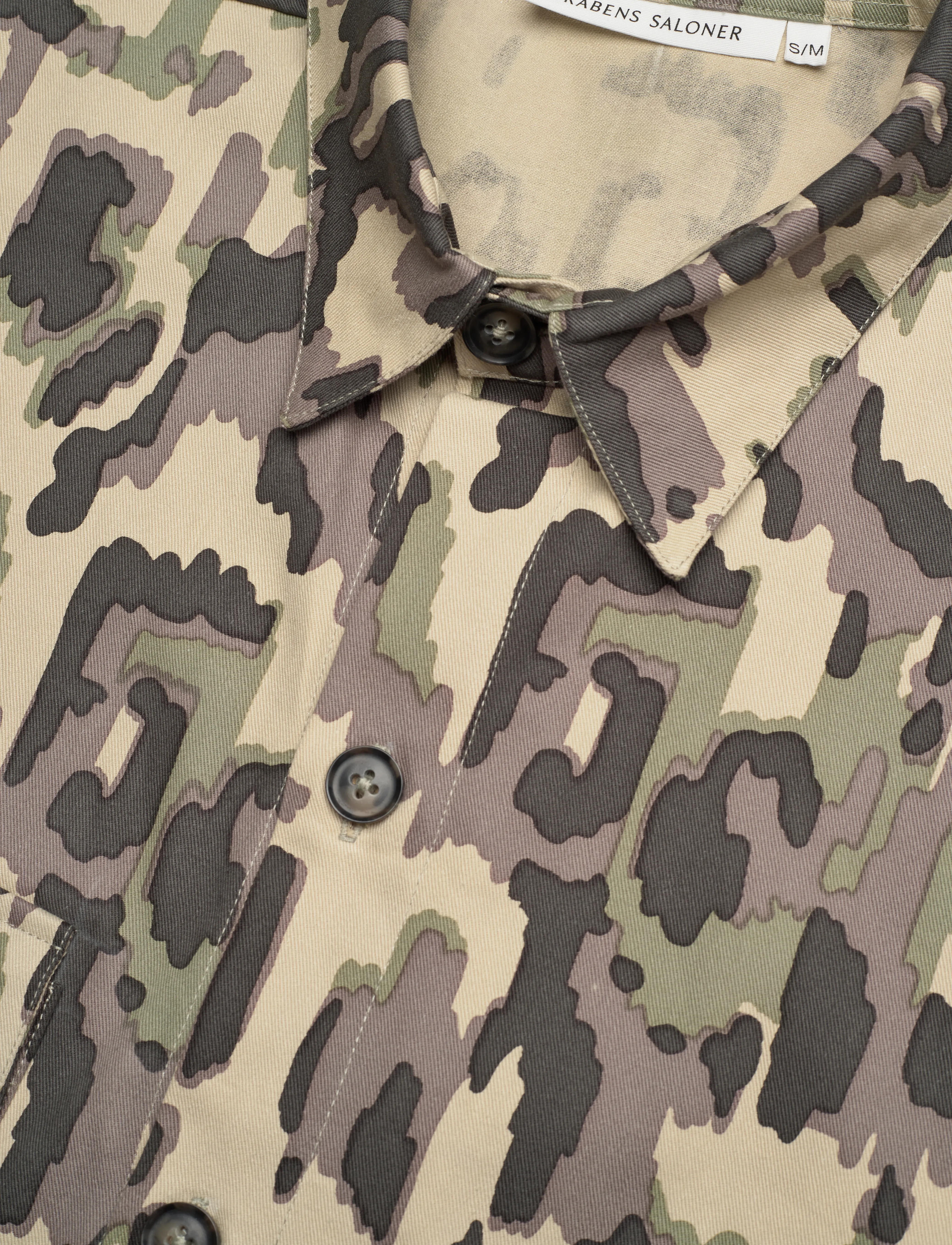 Rabens Saloner - Cyber drill shirt dress - Netta - hemdkleider - olive combo - 2