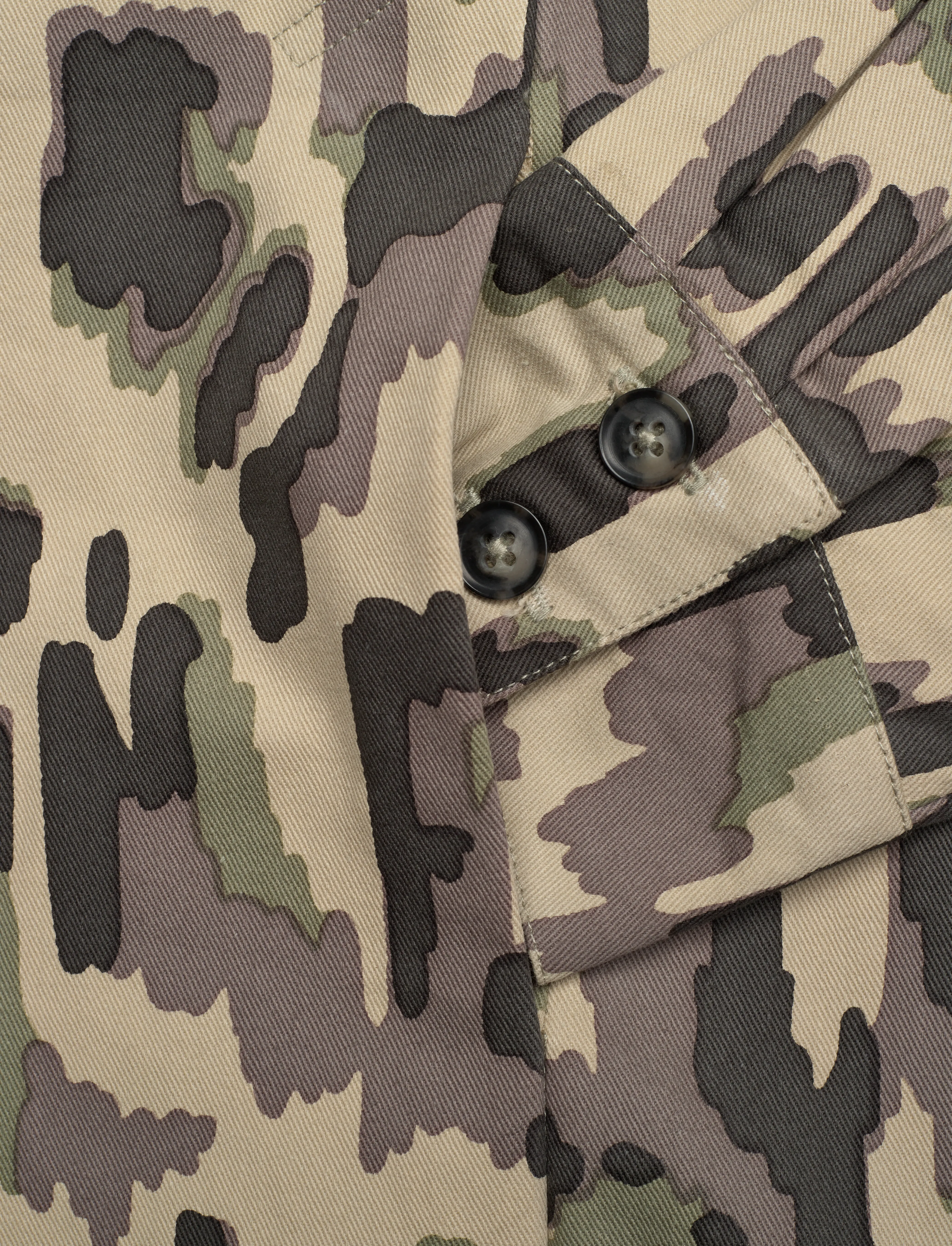 Rabens Saloner - Cyber drill shirt dress - Netta - hemdkleider - olive combo - 3