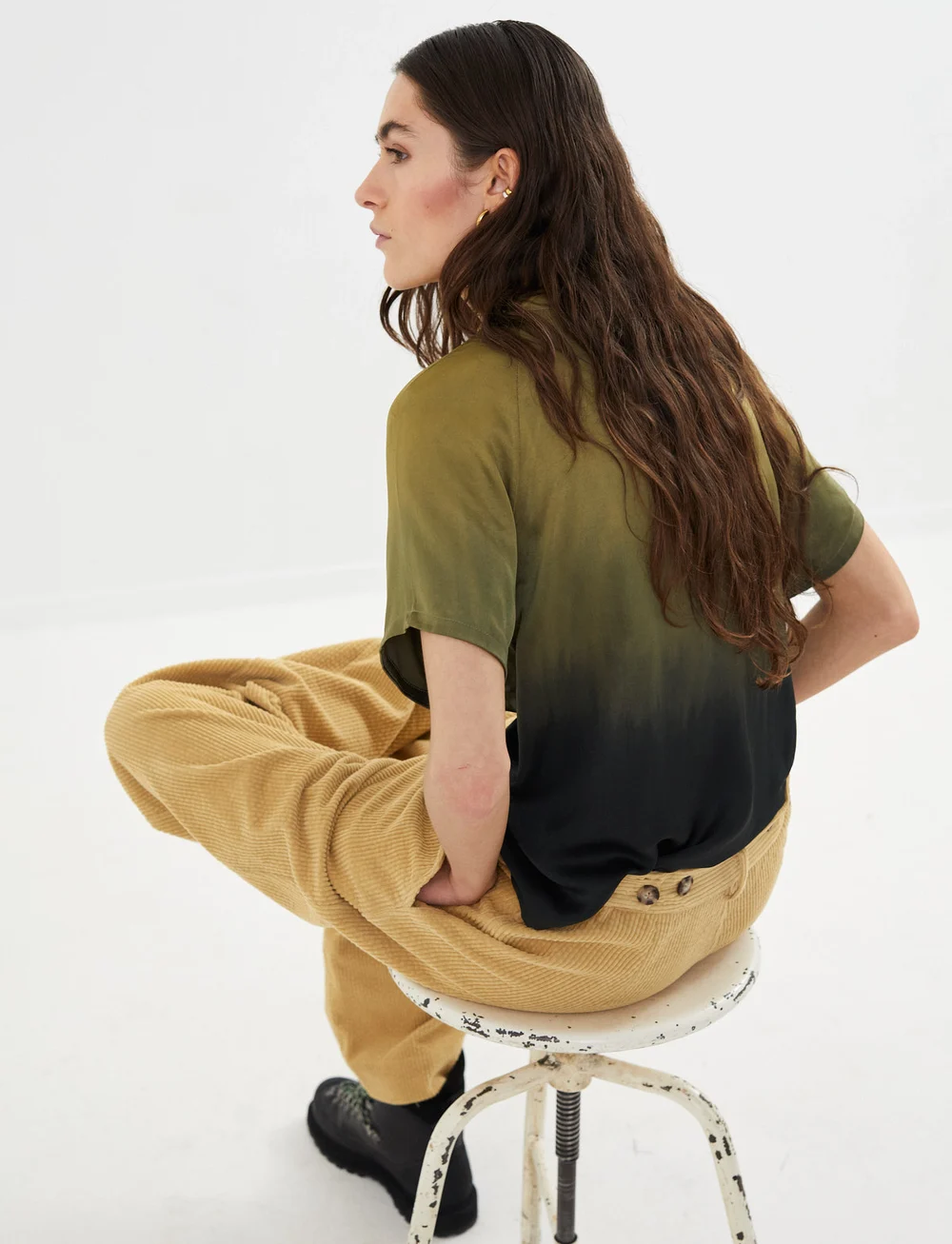 Rabens Saloner - Flow top - Kis - t-shirts - army combo - 3