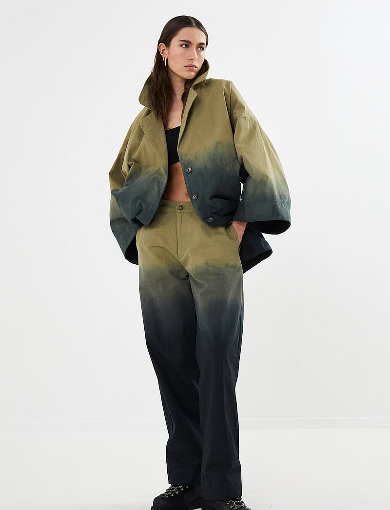 Rabens Saloner - Flow drill pants - Jahan - bukser med brede ben - army combo - 0