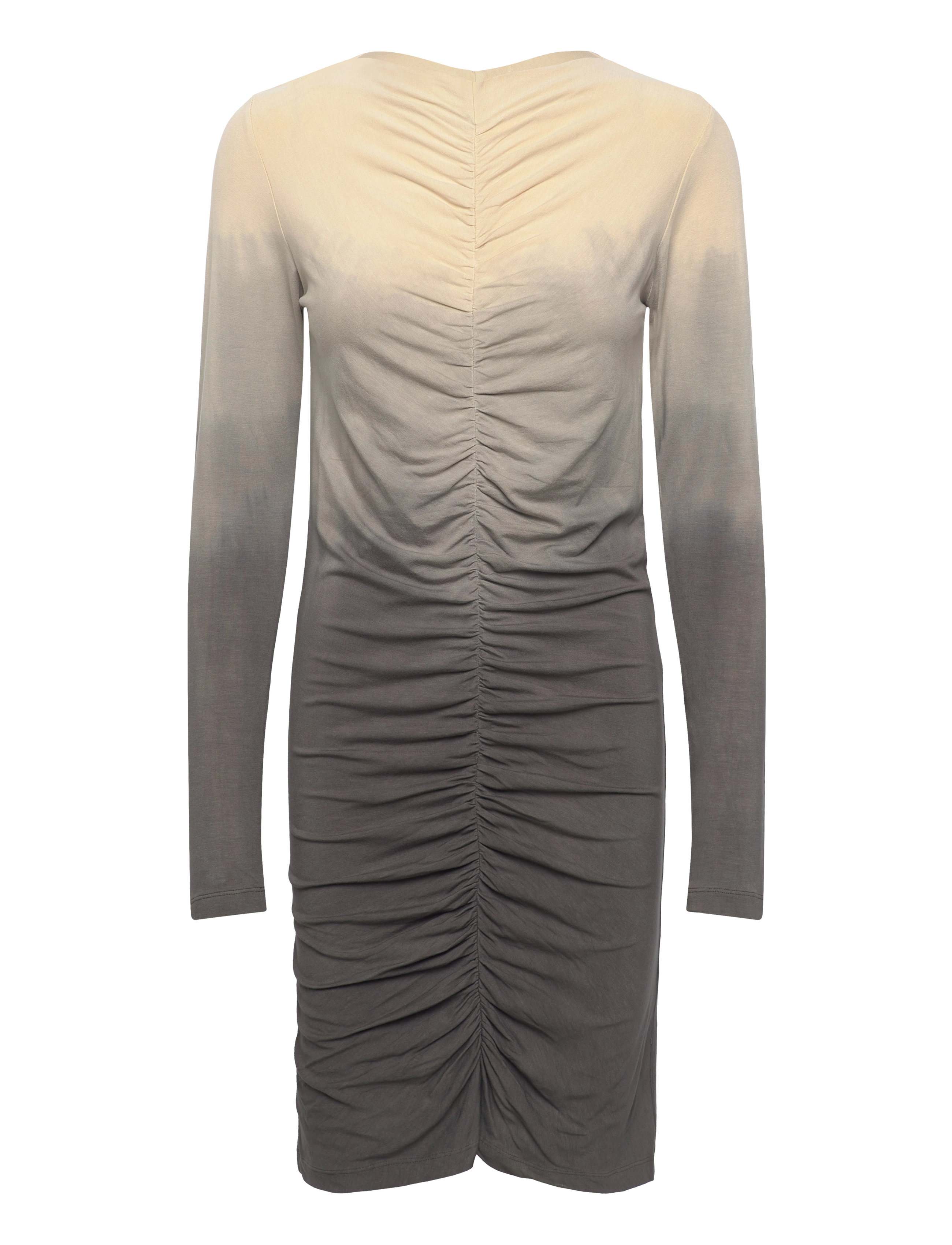 Rabens Saloner Flow Gather Short Dress Isja, L, Dresses, Beige - Dress, Frauen