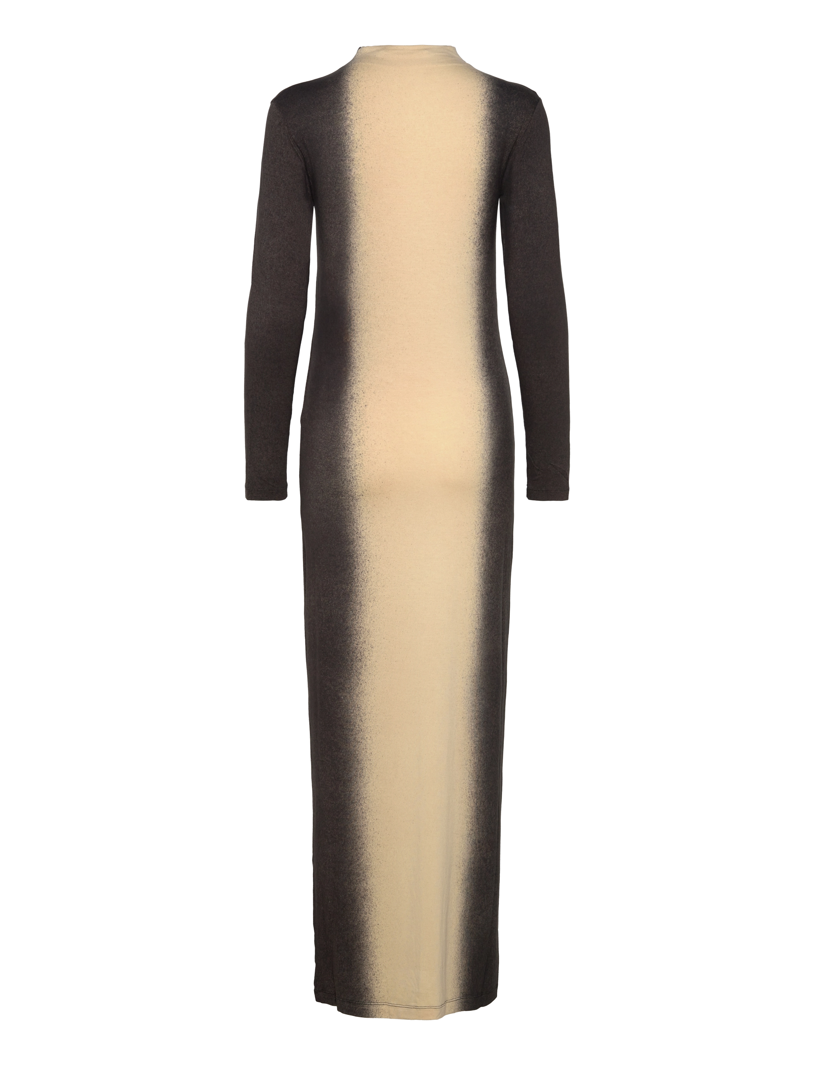 Rabens Saloner - Graffiti long jersey dress - Lykka - stramme kjoler - bone black combo - 2