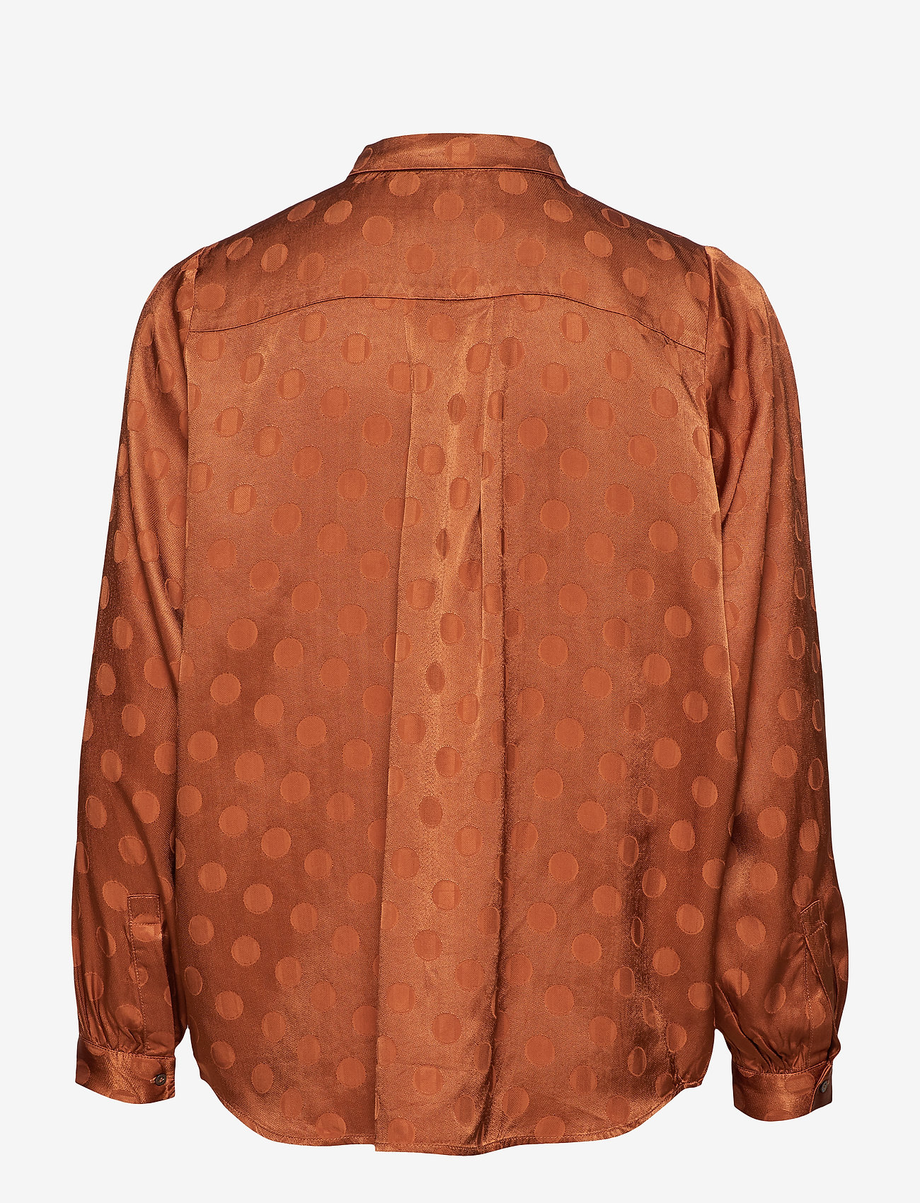 Rabens Saloner - Dot jacquard shirt - glazed ginger - 1