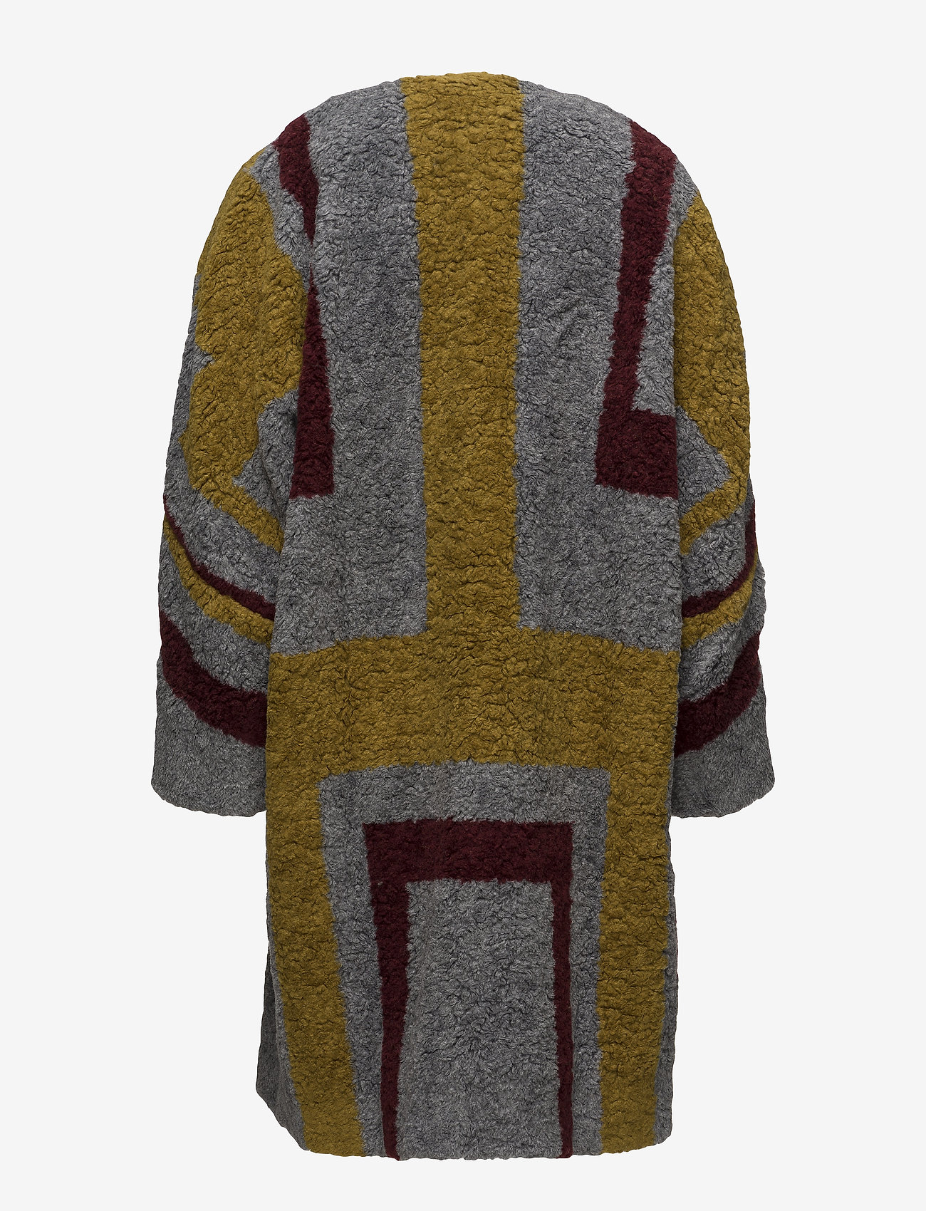Rabens Saloner - Tribal knit coat - bordeaux - 1