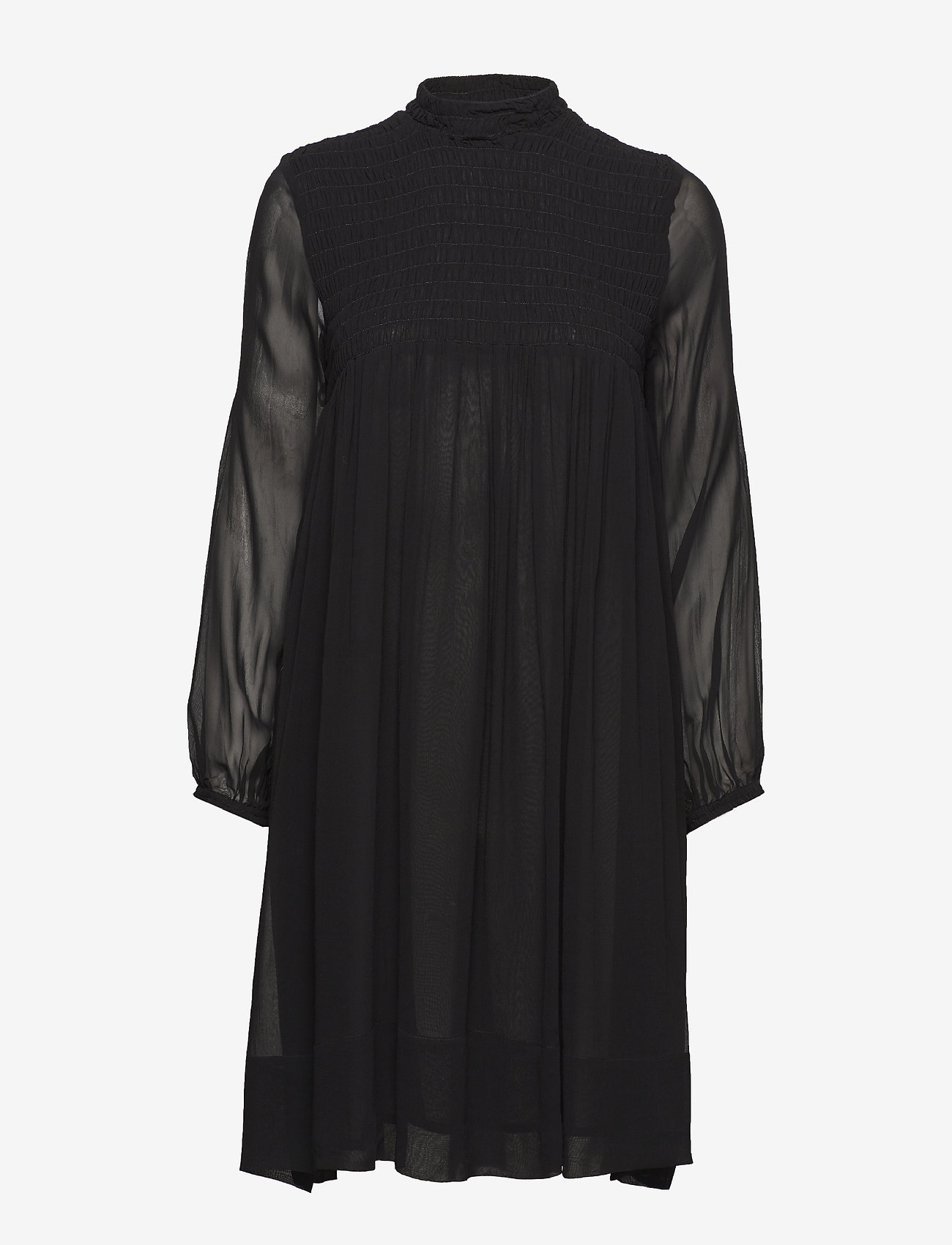 Rabens Saloner - Smocking dress - black - 0