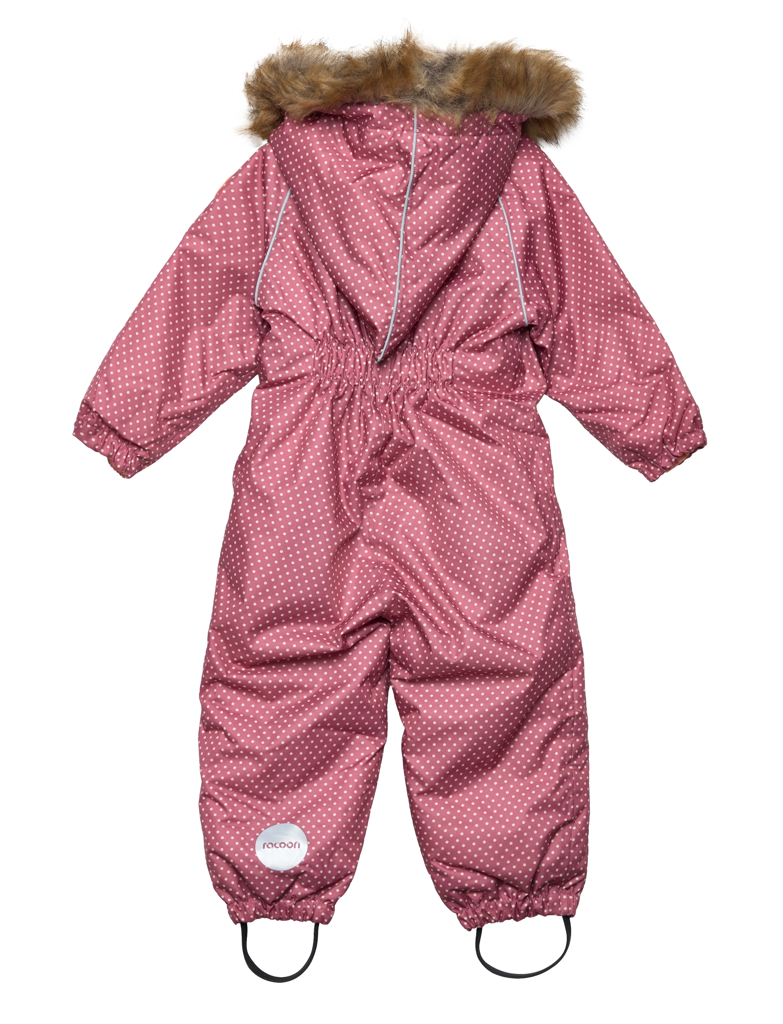 Racoon - Lamont Snowsuit - rose wine dot - 1