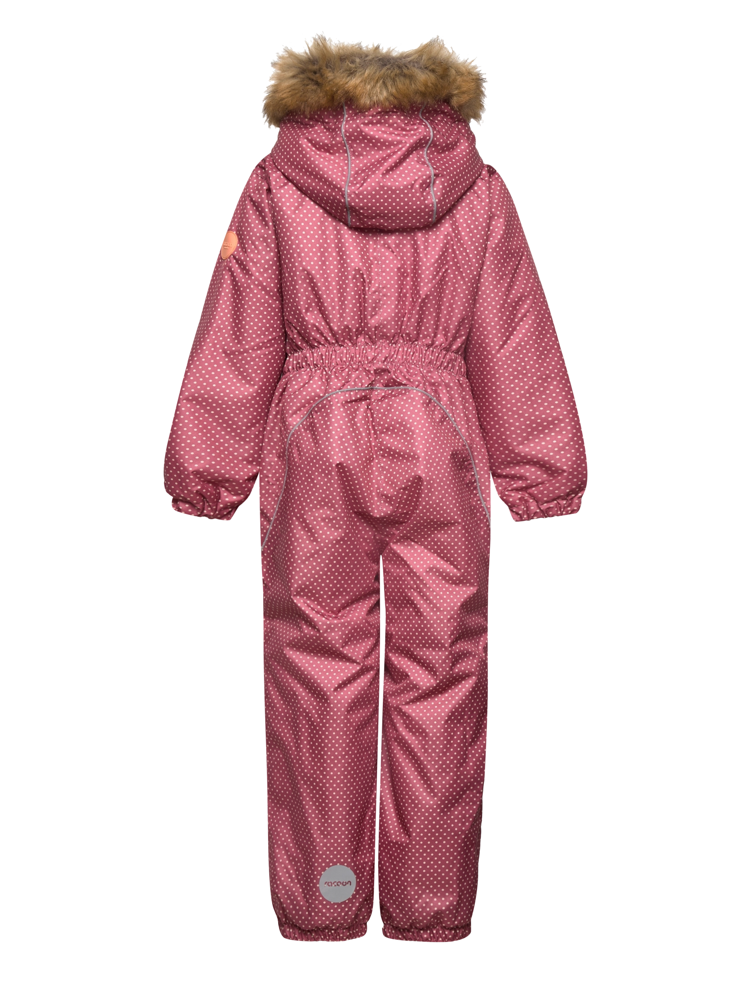 Racoon - Tuson Snowsuit - rose wine dot - 1
