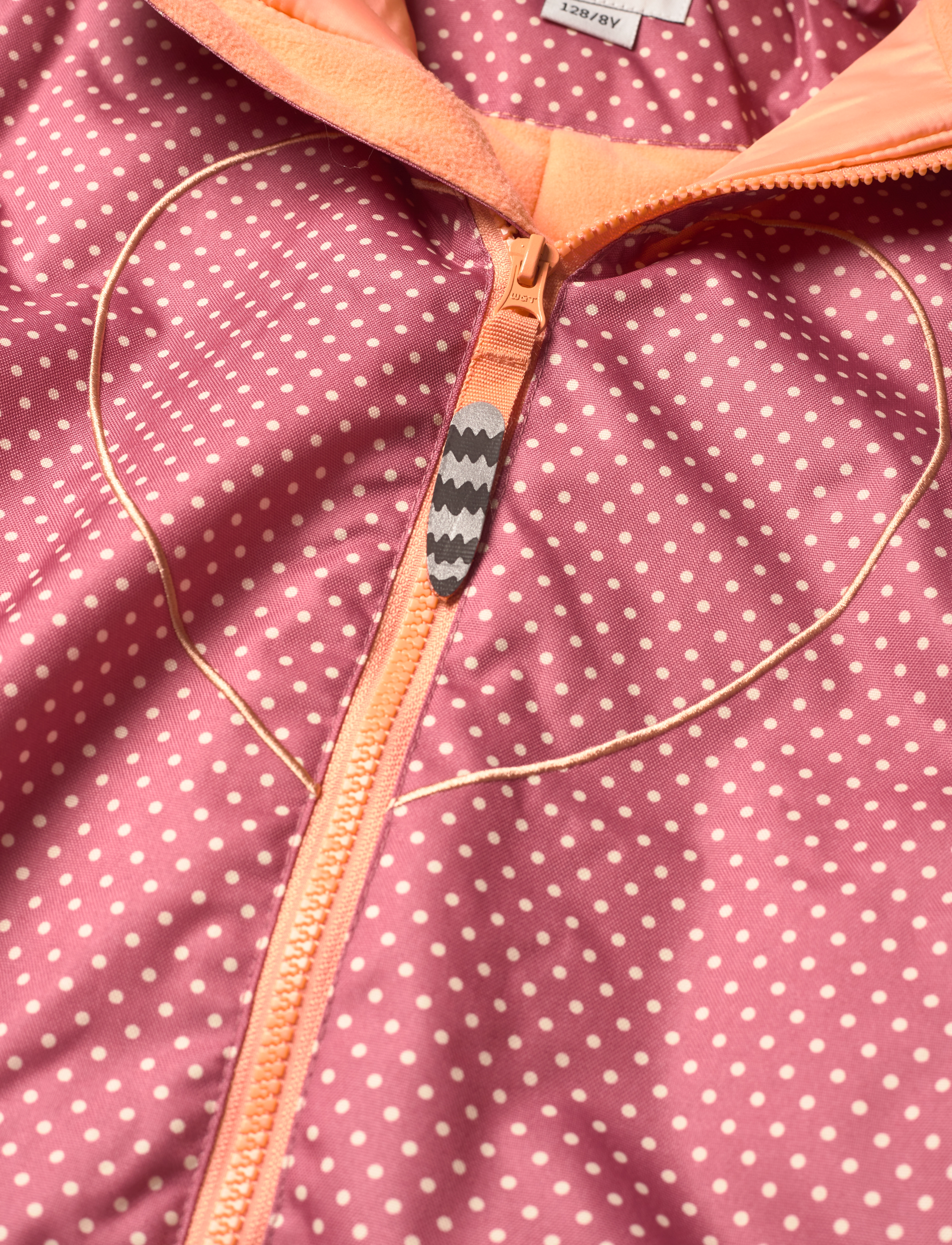 Racoon - Tuson Snowsuit - rose wine dot - 4