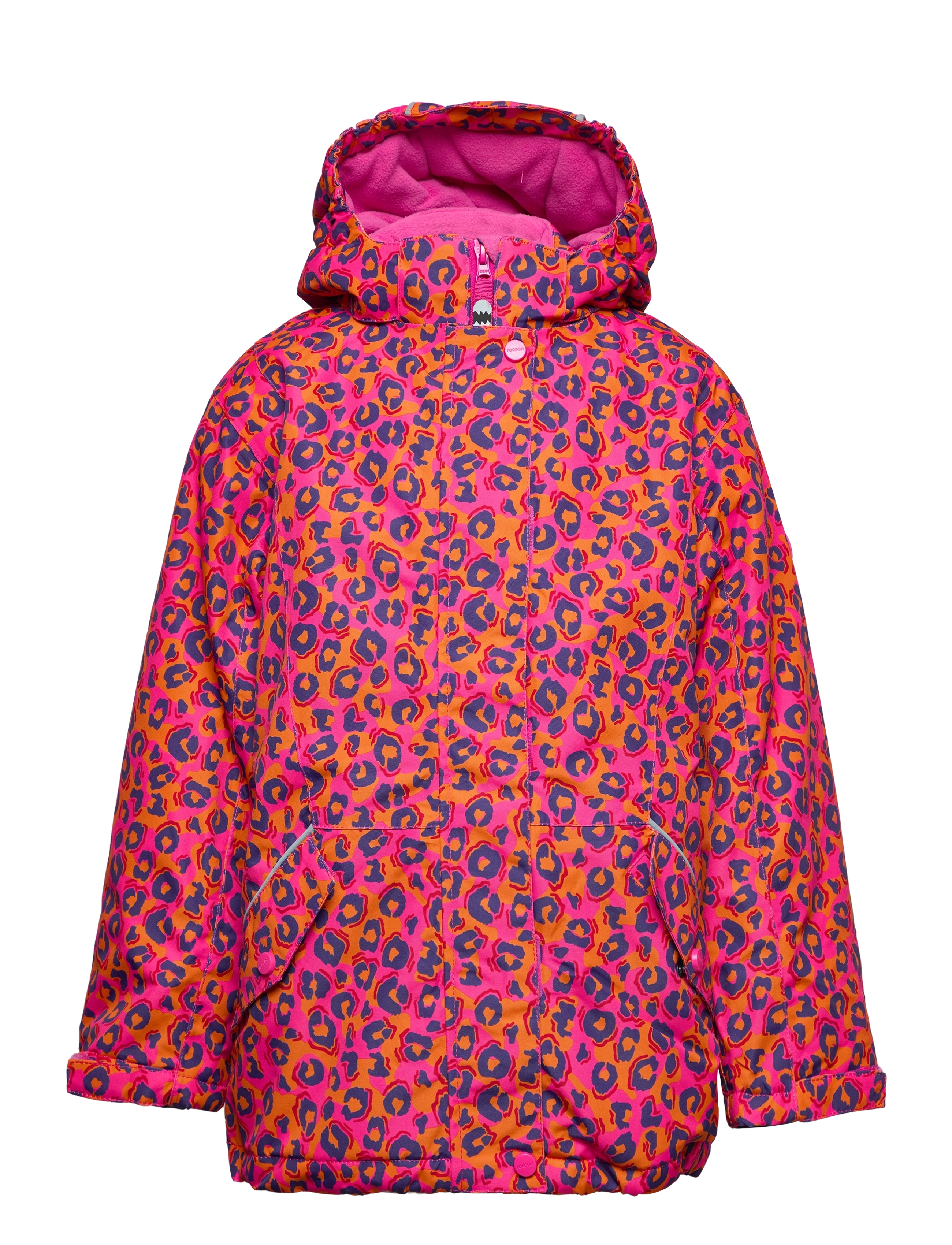 Racoon - Phoenix Winter Jacket - fuchsia rose animal - 0