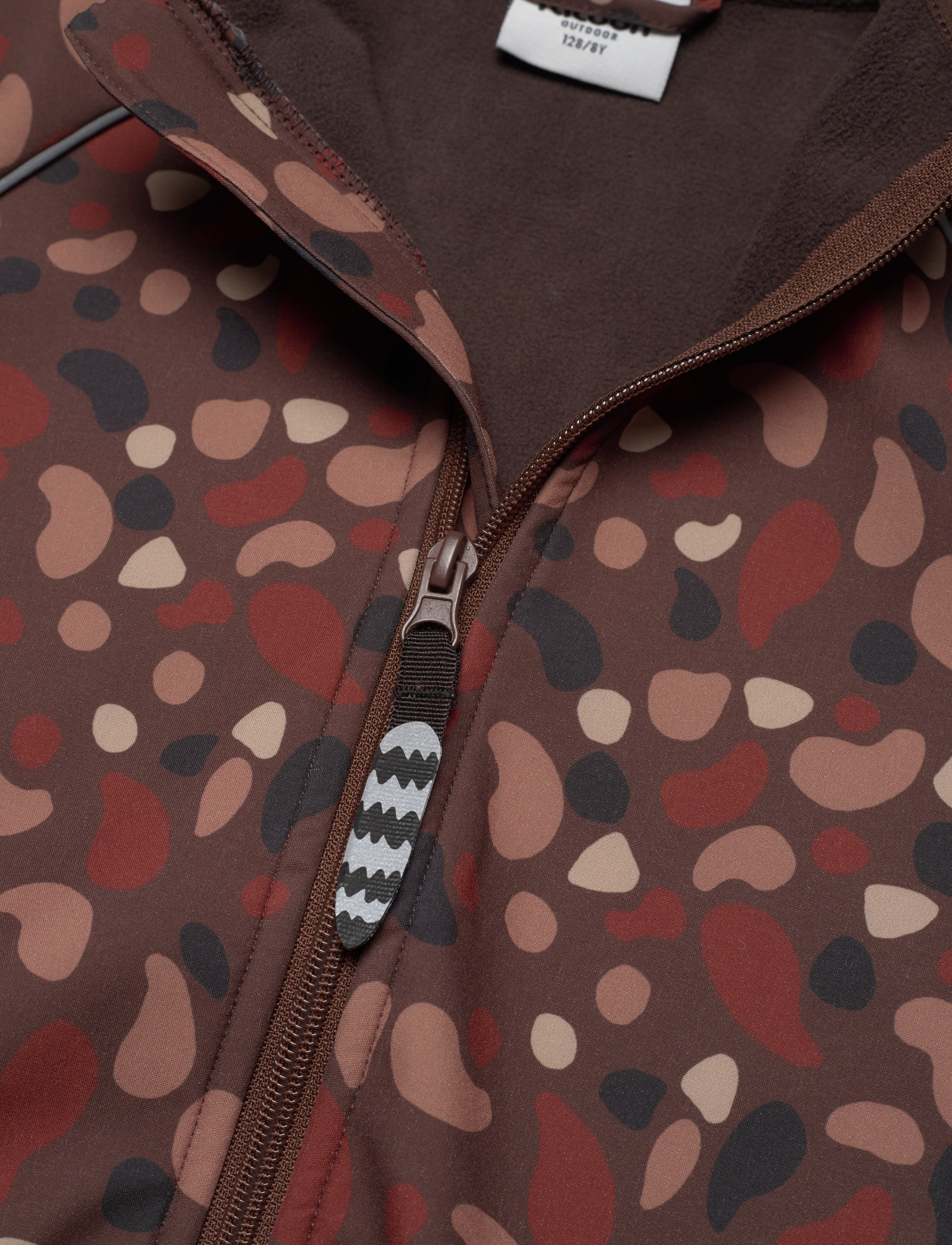 Racoon - Wellington Softshell Jacket - brown organic shape - 3