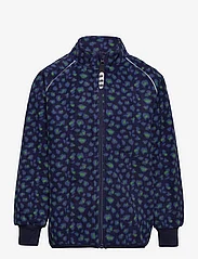Racoon - Clovis Wind Fleece Jacket - fleece jackets - navy comfrey animal - 0