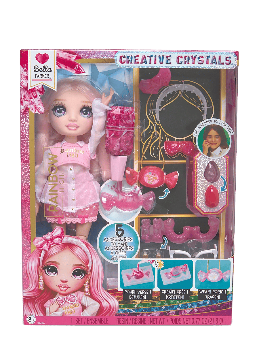 Rainbow High - RAINBOW HIGH Creative Crystals Fashion Doll- Bella - nuket - multicolor - 0