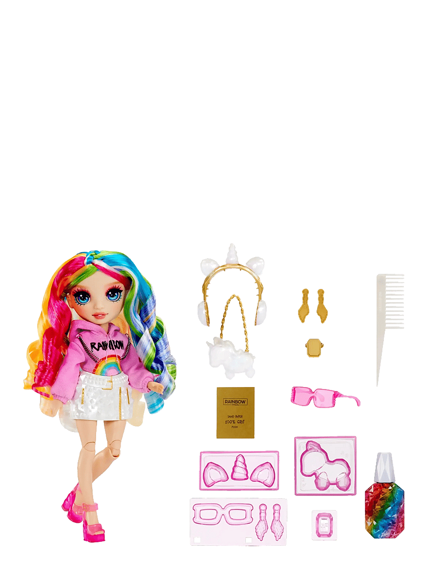 Rainbow High - RAINBOW HIGH Creative Crystals Fashion Doll- Amaya - dúkkur - multicolor - 1