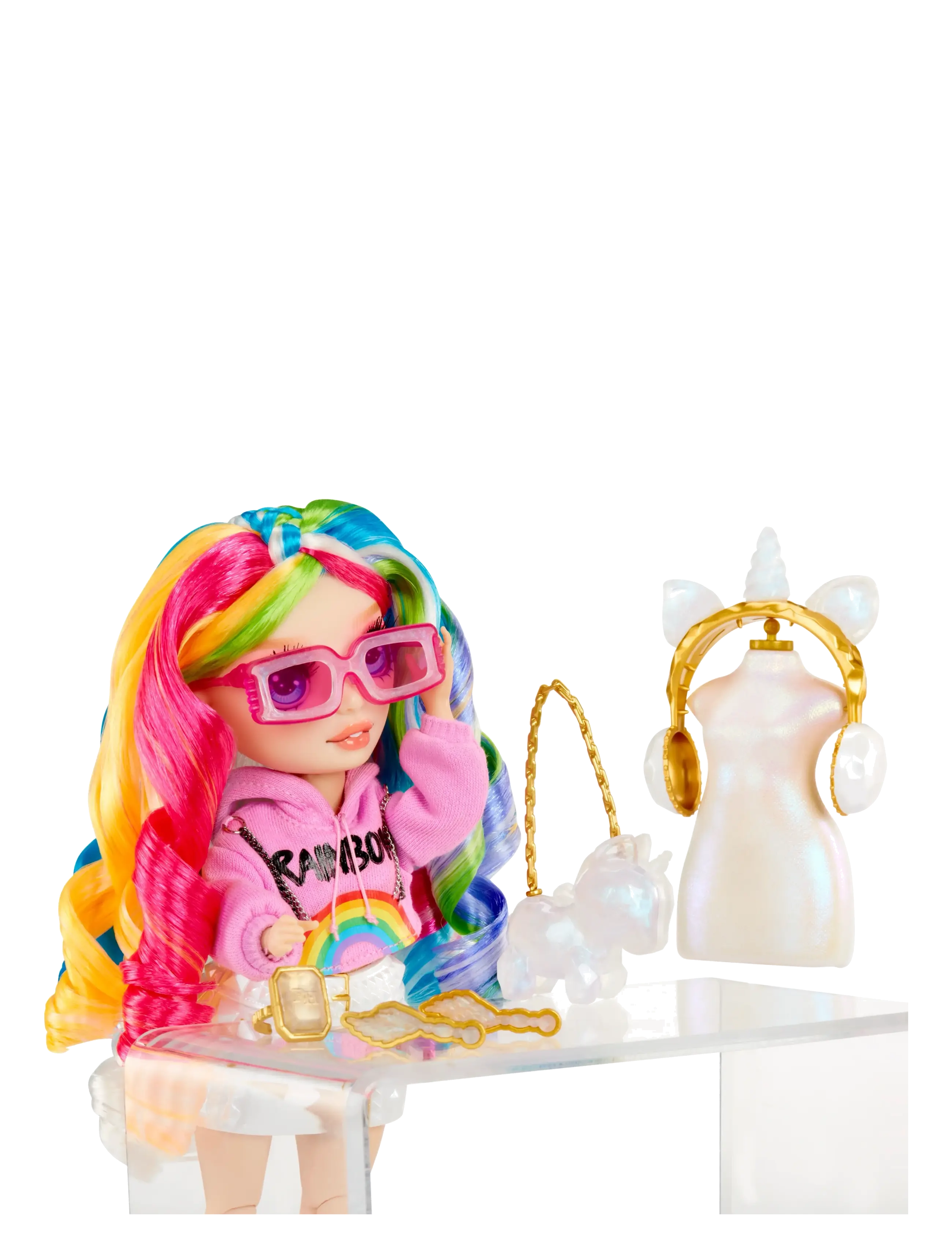 Rainbow High - RAINBOW HIGH Creative Crystals Fashion Doll- Amaya - dukker & tilbehør - multicolor - 3