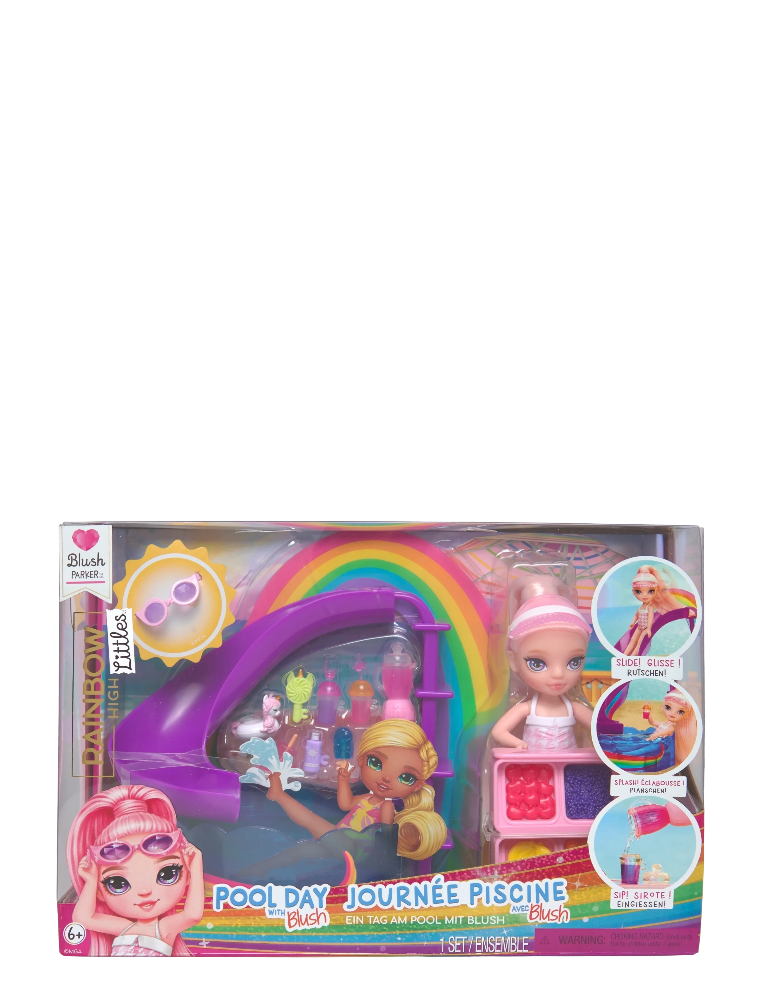 Rainbow High Little Compact Playset- Swim, Børn, Dolls, Multi/mønstret, Str: ONE SIZE