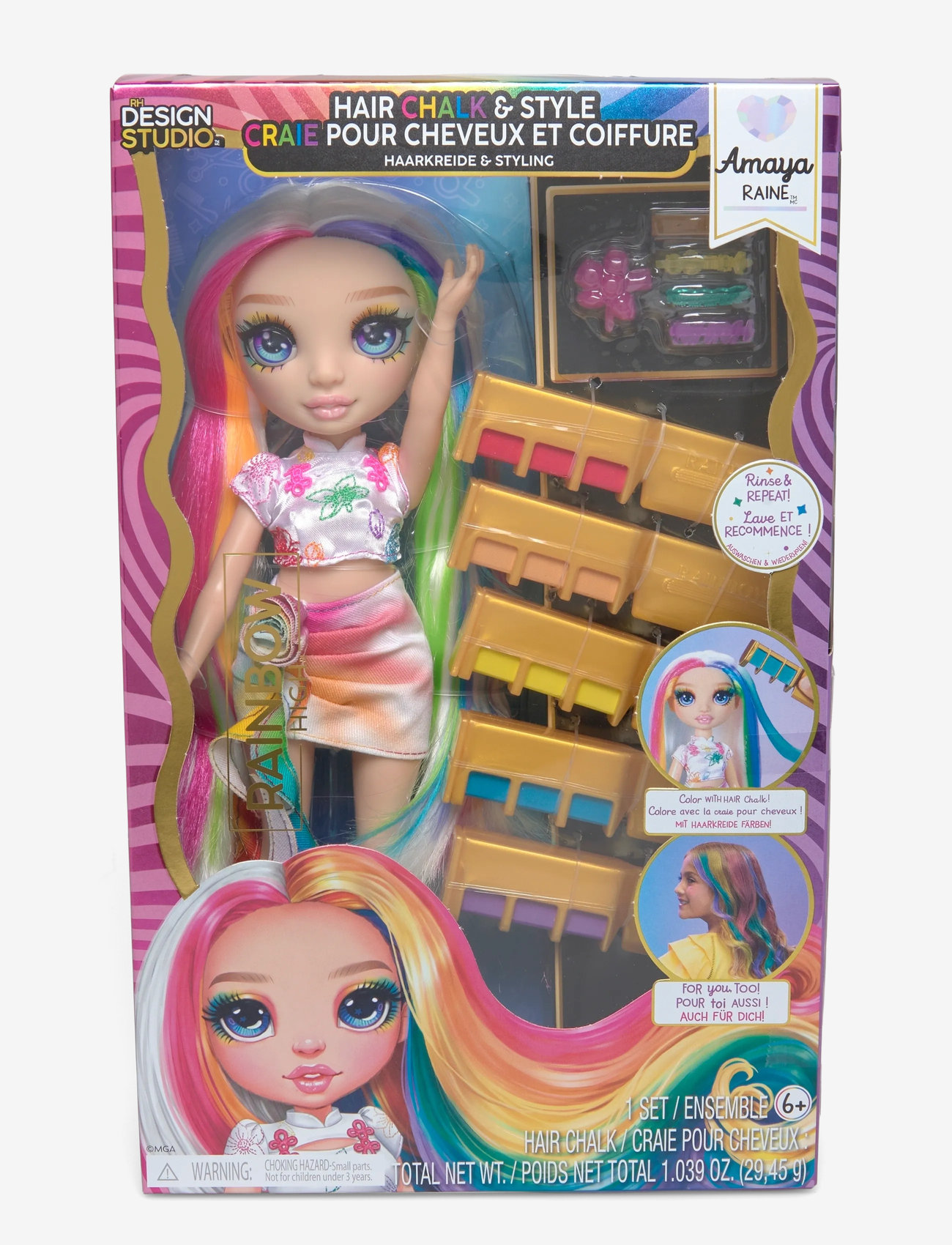 Rainbow High - RAINBOW HIGH Hair Play Doll- Amaya (Rainbow) - nuket - multicolor - 1