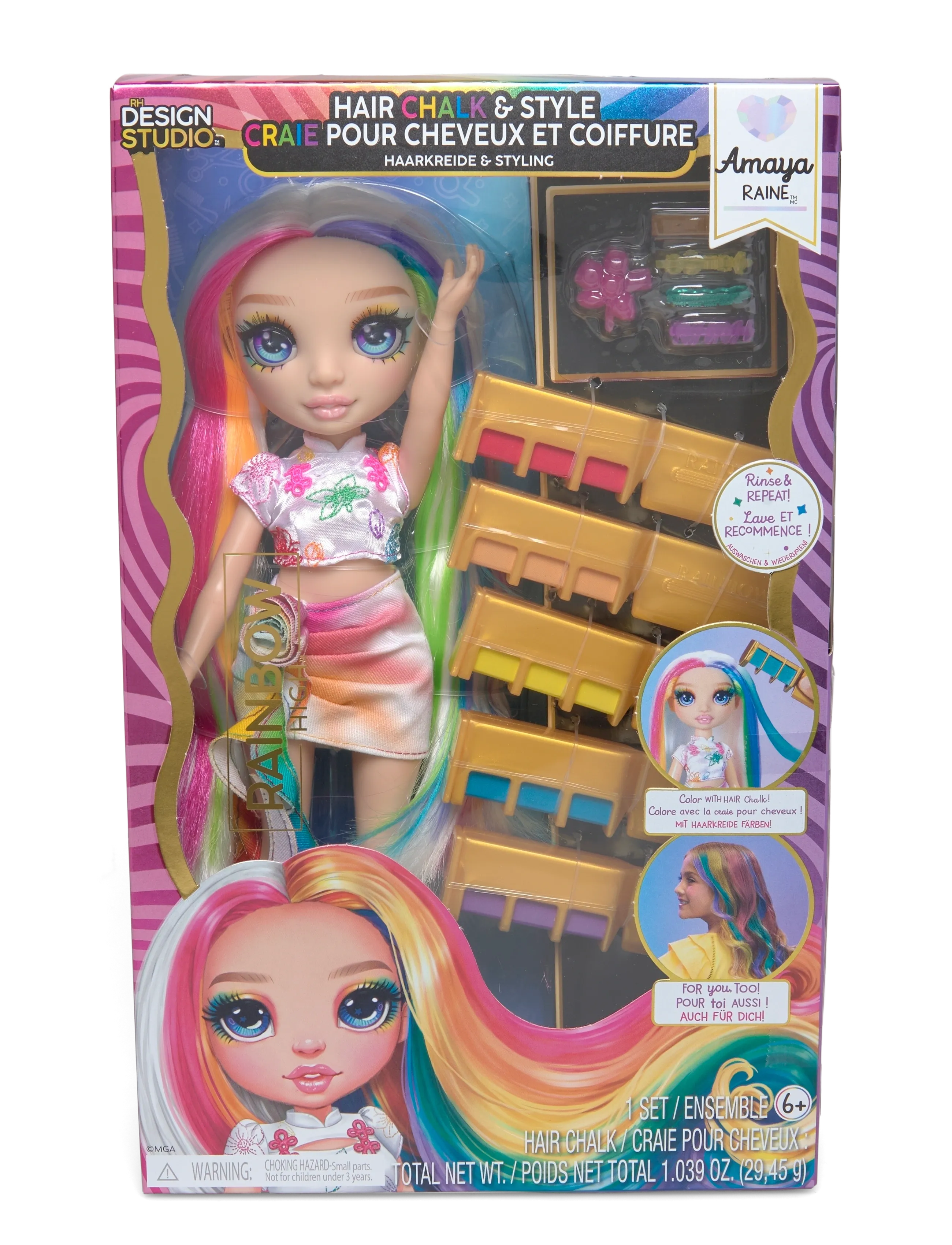 Rainbow High RAINBOW HIGH Hair Play Doll- Amaya (Rainbow) - Nyheter - MULTICOLOR / multi
