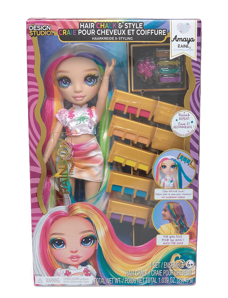 Rainbow High - RAINBOW HIGH Hair Play Doll- Amaya (Rainbow) - dúkkur - multicolor - 1