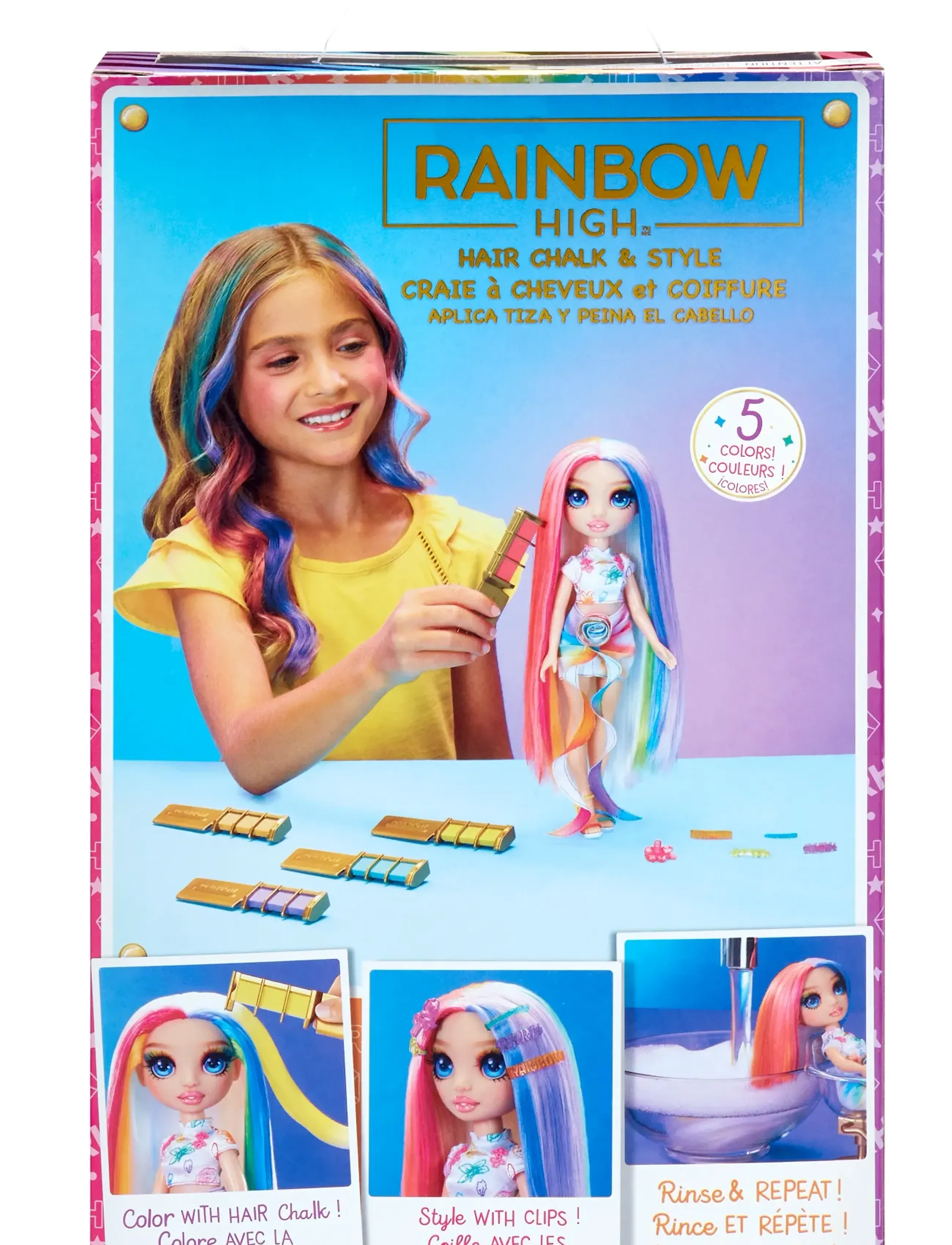 Rainbow High Hair Play Doll- Amaya (Rainbow), Børn, Dolls, Multi/mønstret, Str: ONE SIZE