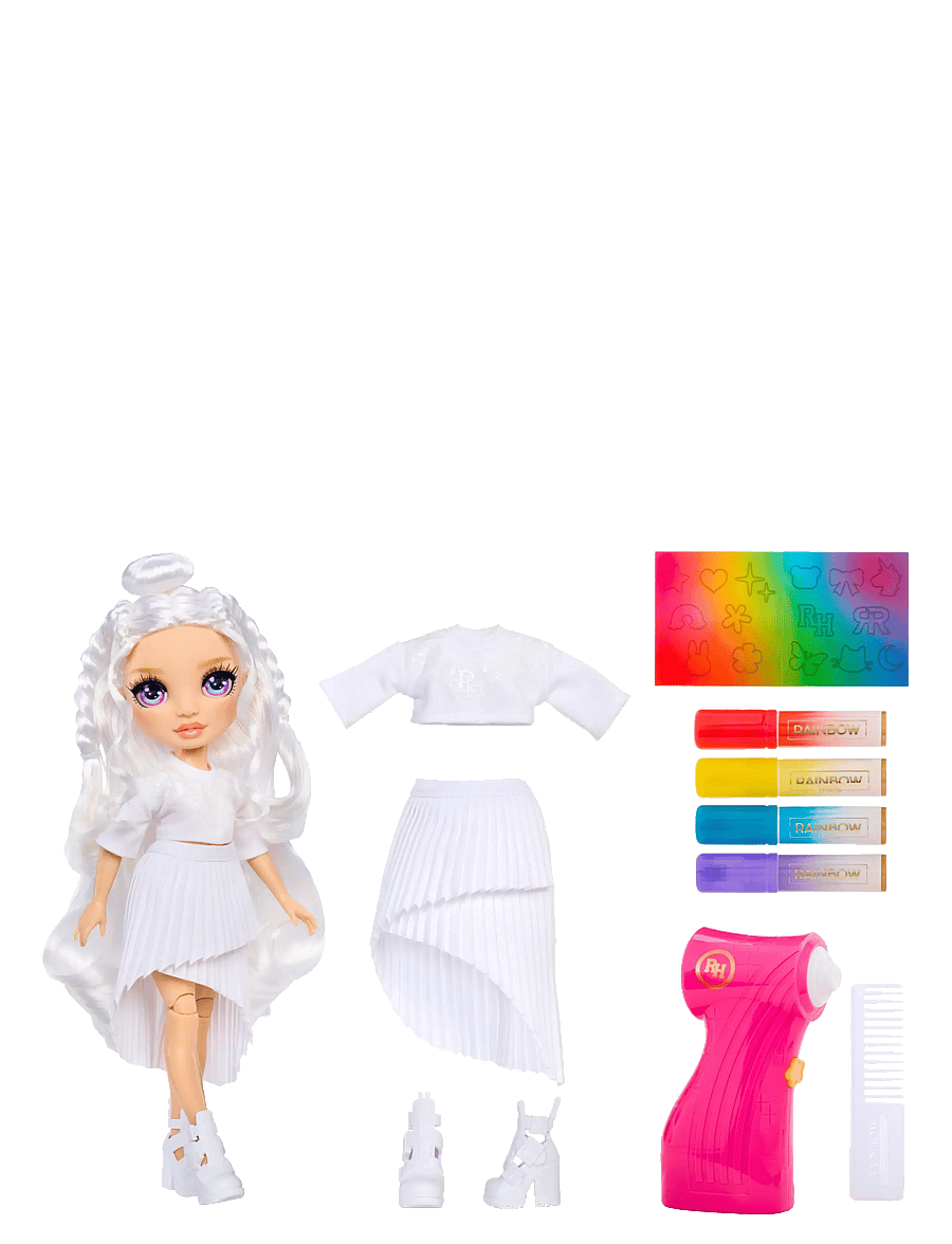 Rainbow High - RAINBOW HIGH Air Brush & Create Fashion Dolls Purple Eyes - dúkkur - multicolor - 1