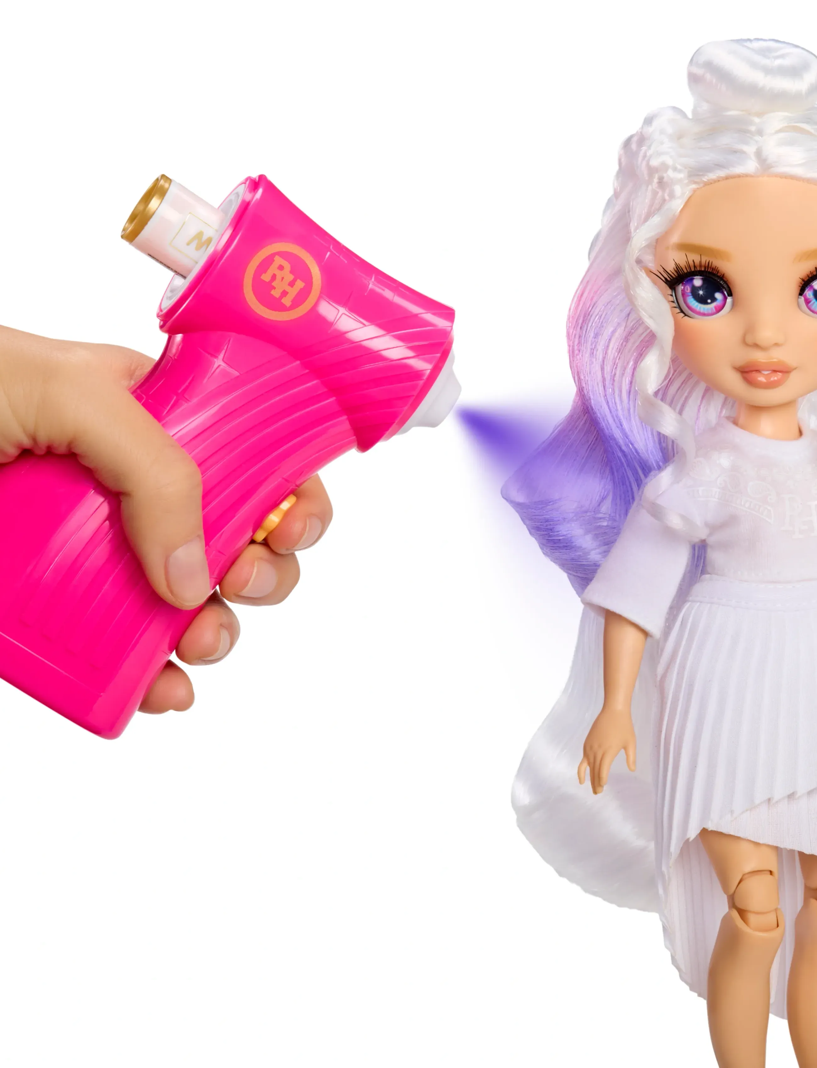 Rainbow High - RAINBOW HIGH Air Brush & Create Fashion Dolls Purple Eyes - dukker - multicolor - 3