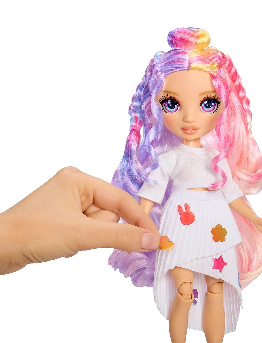 Rainbow High - RAINBOW HIGH Air Brush & Create Fashion Dolls Purple Eyes - dúkkur - multicolor - 4