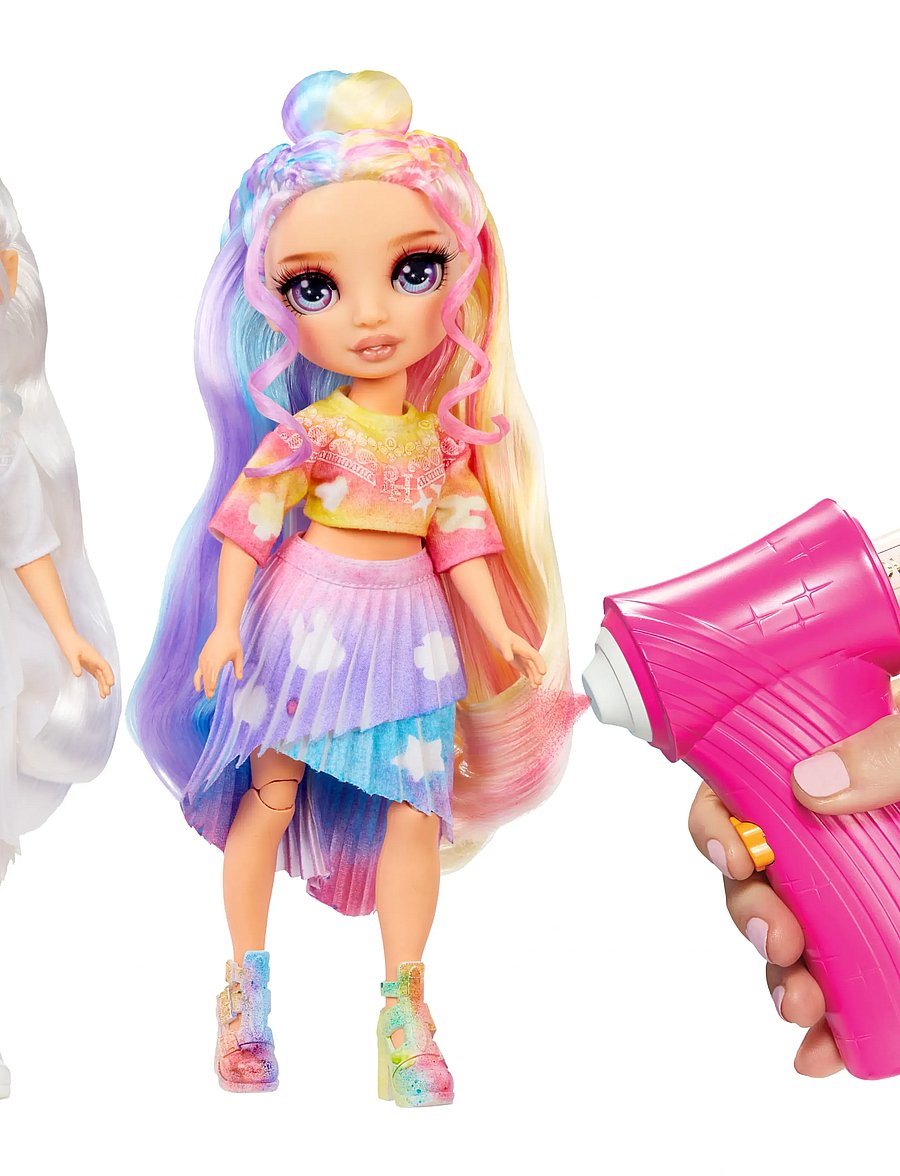 Rainbow High - RAINBOW HIGH Air Brush & Create Fashion Dolls Purple Eyes - dúkkur - multicolor - 5