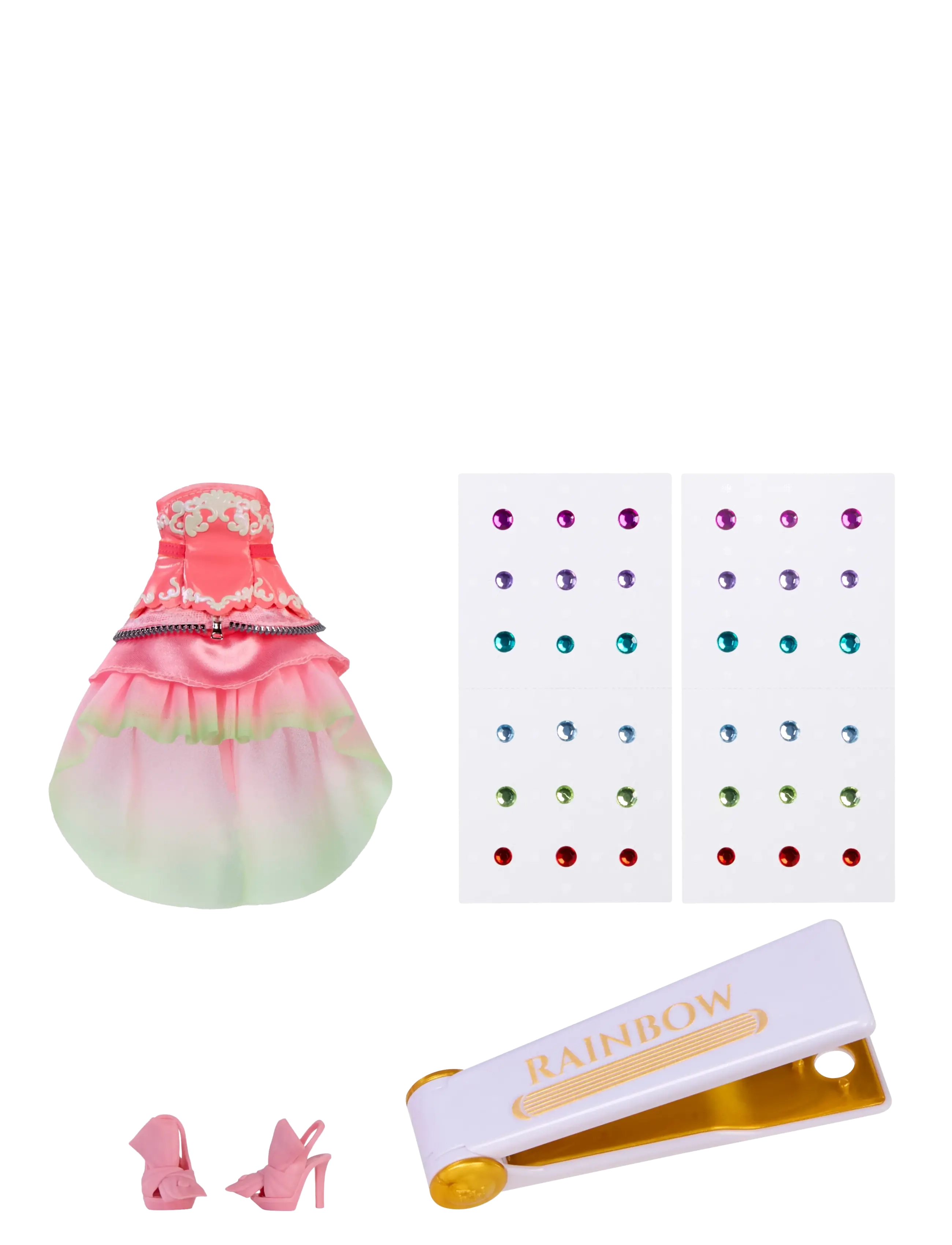 Rainbow High - RAINBOW HIGH Be Dazzling Fashion Dolls- Pink - Adeline Rose - dukker - multicolor - 1