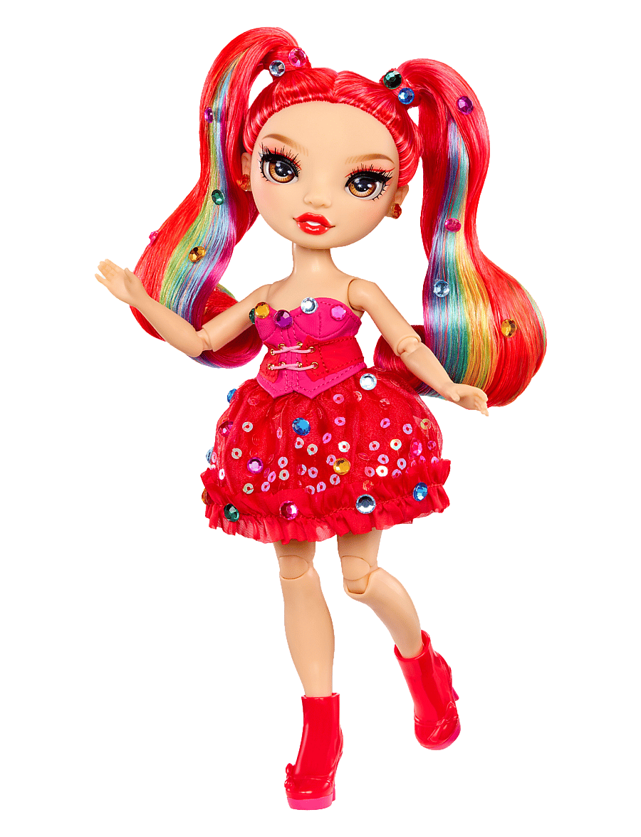 Rainbow High - RAINBOW HIGH Be Dazzling Fashion Dolls- Red - Vivienne Rouge - dukker - multicolor - 3