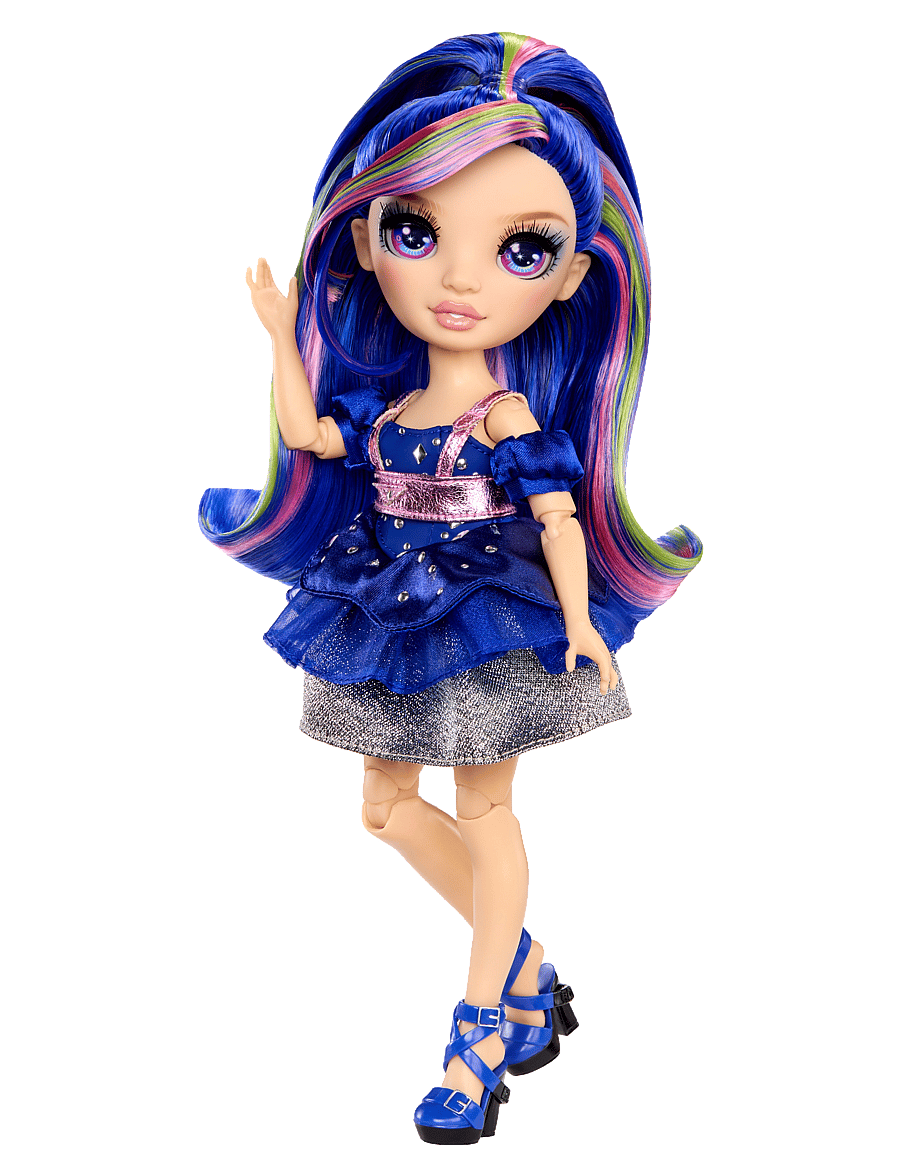 Rainbow High - RAINBOW HIGH Be Dazzling Fashion Dolls- Blue - Genevieve Bleue - dukker - multicolor - 0