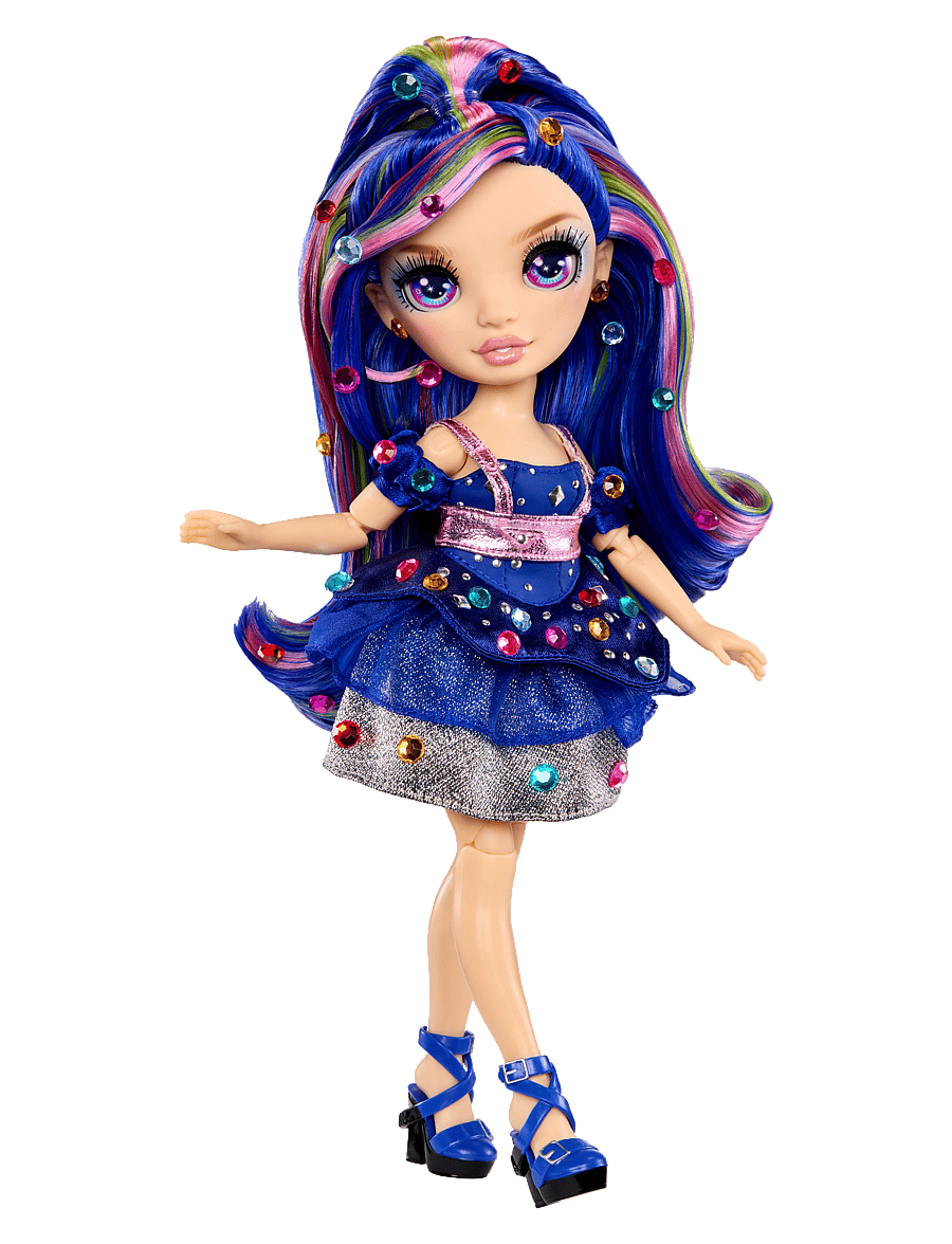 Rainbow High - RAINBOW HIGH Be Dazzling Fashion Dolls- Blue - Genevieve Bleue - dukker - multicolor - 2
