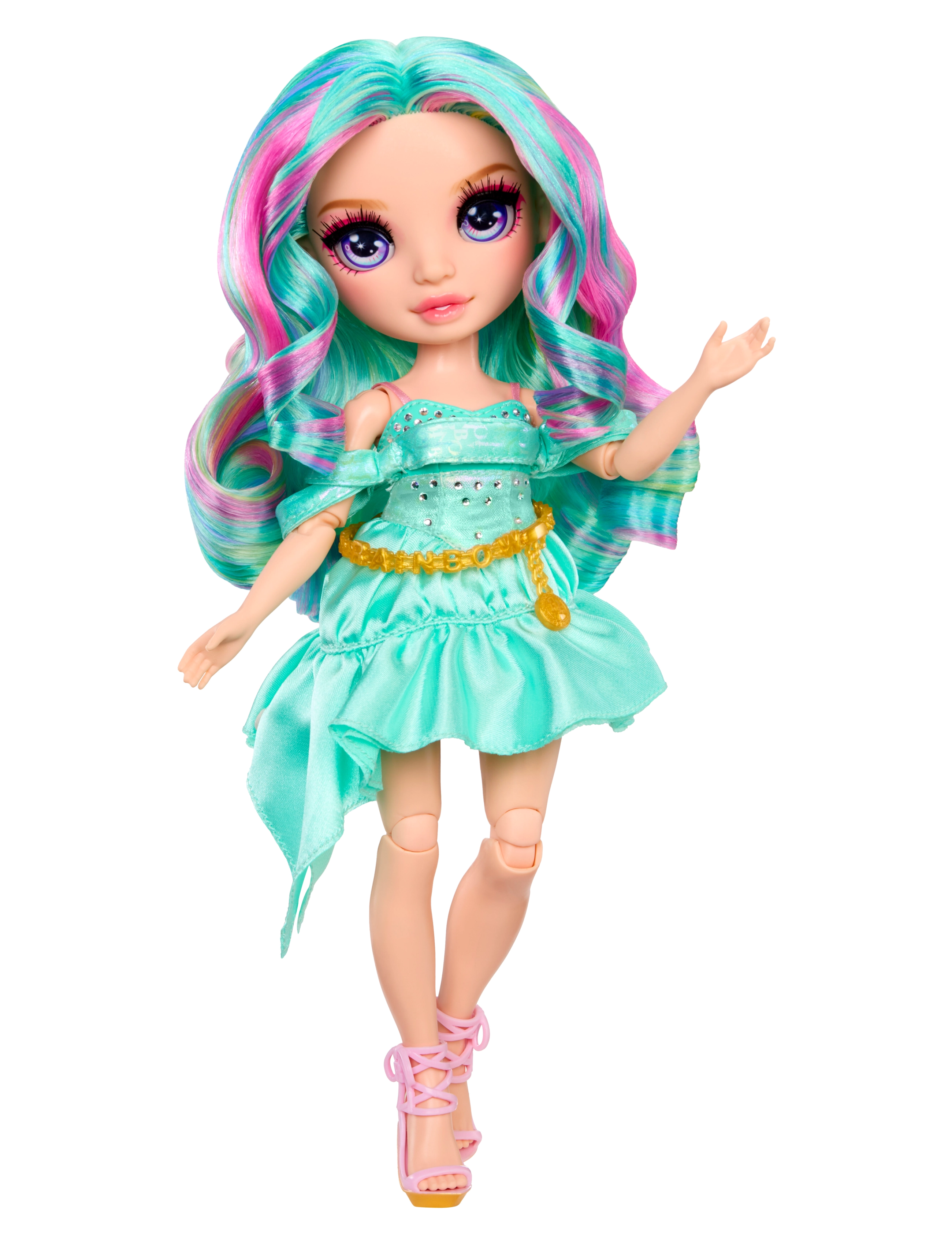 Rainbow High Rainbow High Be Dazzling Fashion Dolls- Teal - Celine Turquise, One Size, Multi/patterned, Dukker Og Tilbehør > Dukker, Børn