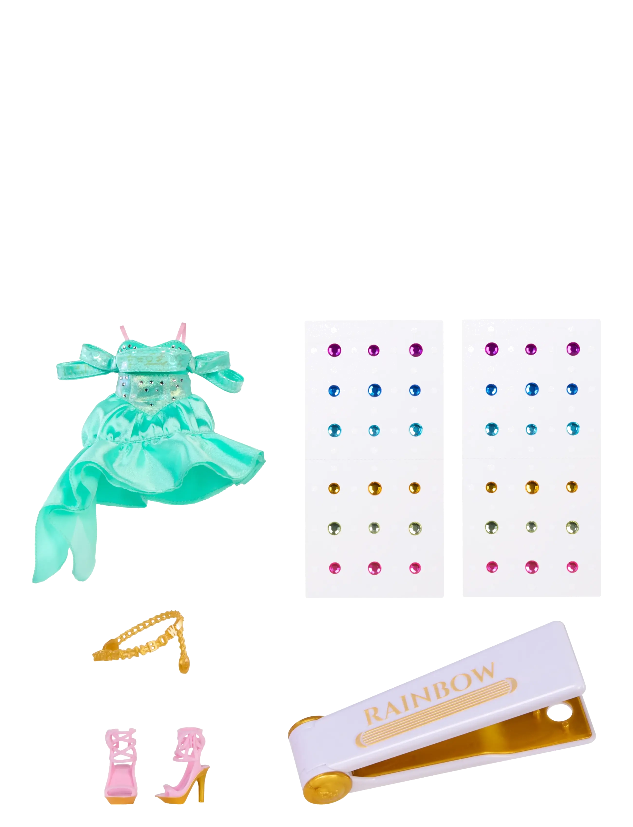 Rainbow High - RAINBOW HIGH Be Dazzling Fashion Dolls- Teal - Celine Turquise - multicolor - 1