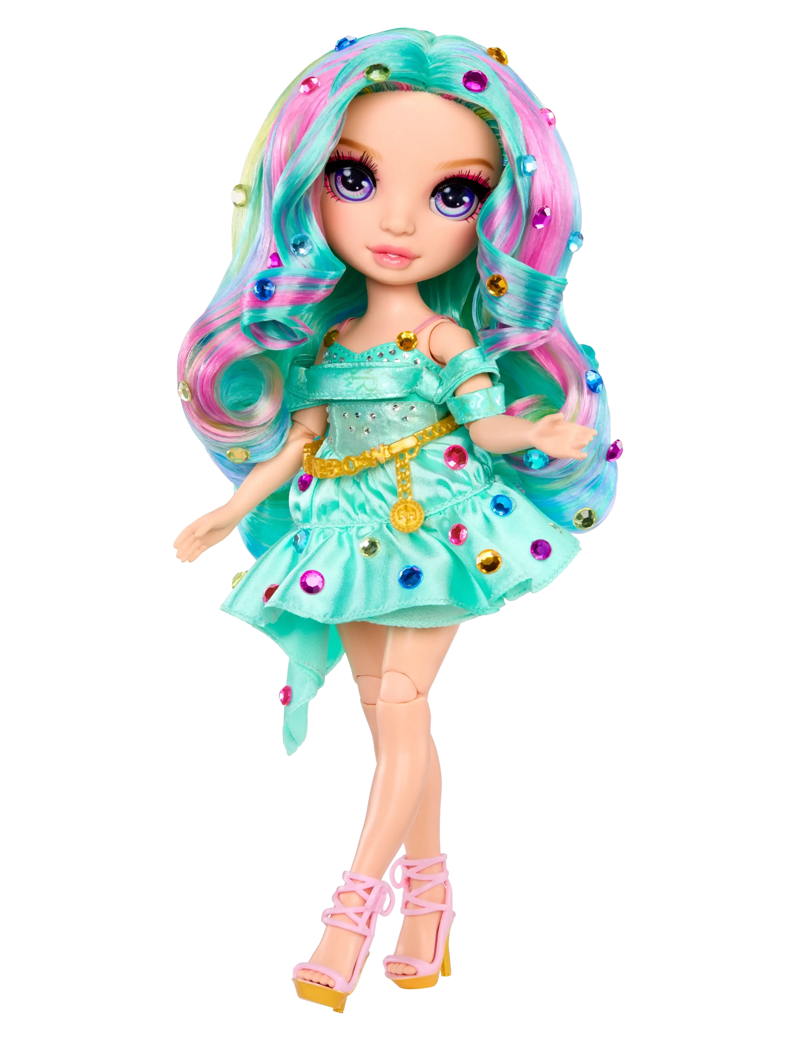 Rainbow High - RAINBOW HIGH Be Dazzling Fashion Dolls- Teal - Celine Turquise - multicolor - 2