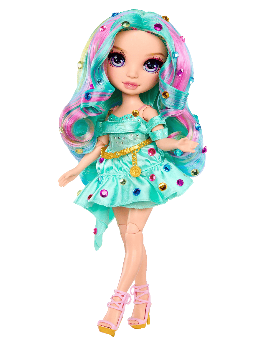 Rainbow High - RAINBOW HIGH Be Dazzling Fashion Dolls- Teal - Celine Turquise - dockor - multicolor - 2