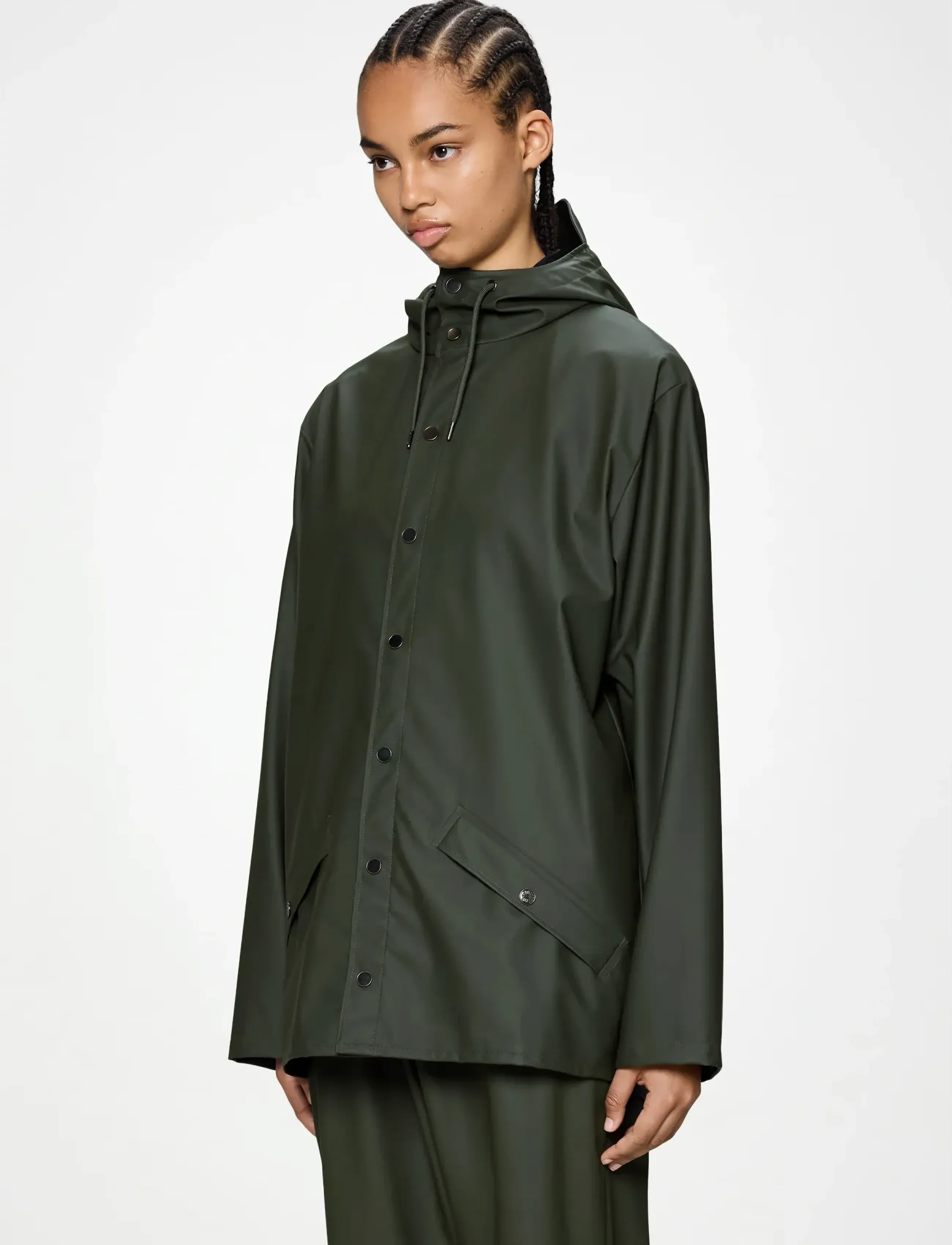 Rains Jacket W3, M, Rainwear, Khakigrün - Rain Coats, Frauen
