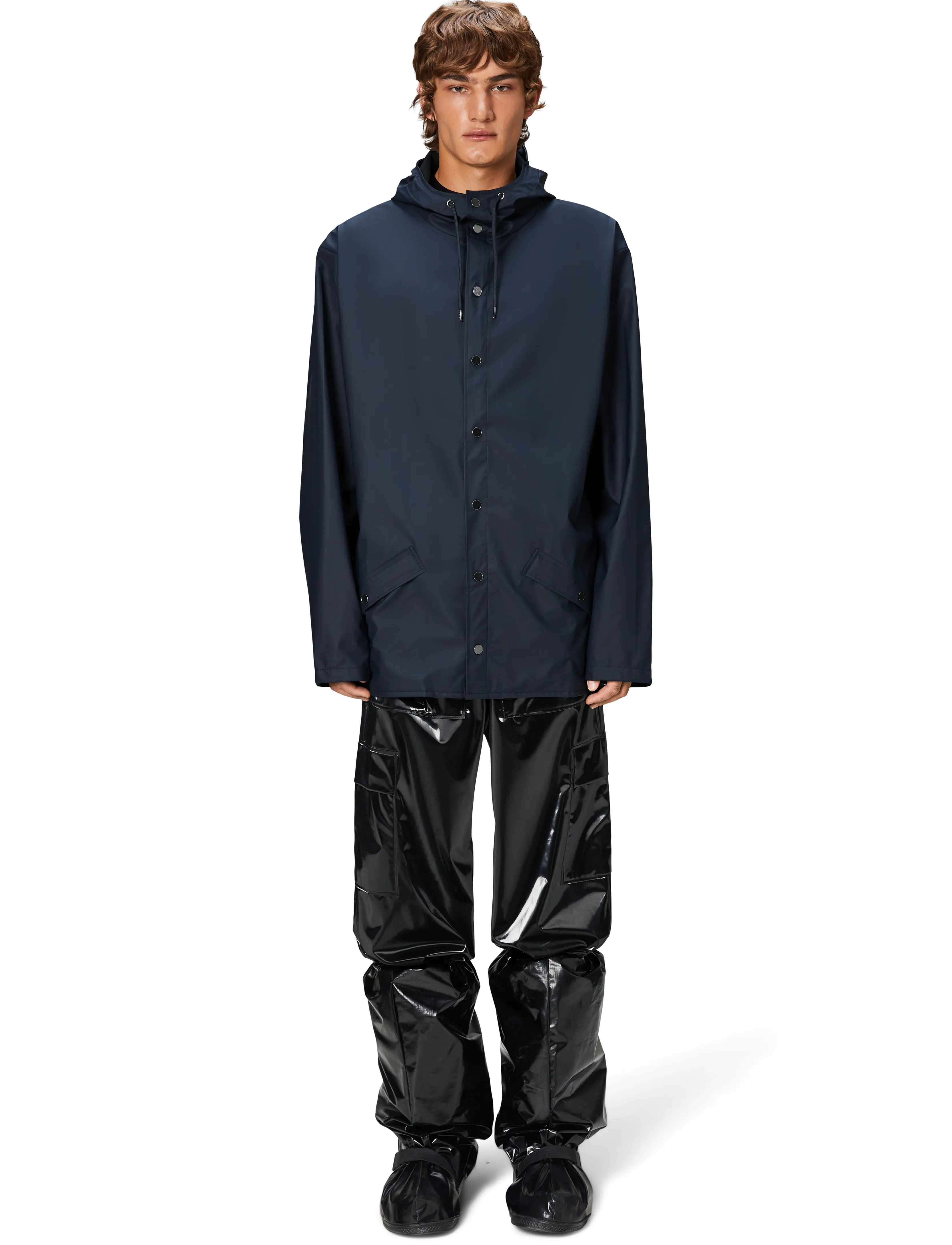 Rains Jacket W3, M, Rainwear, Blau - Rain Coats, Frauen