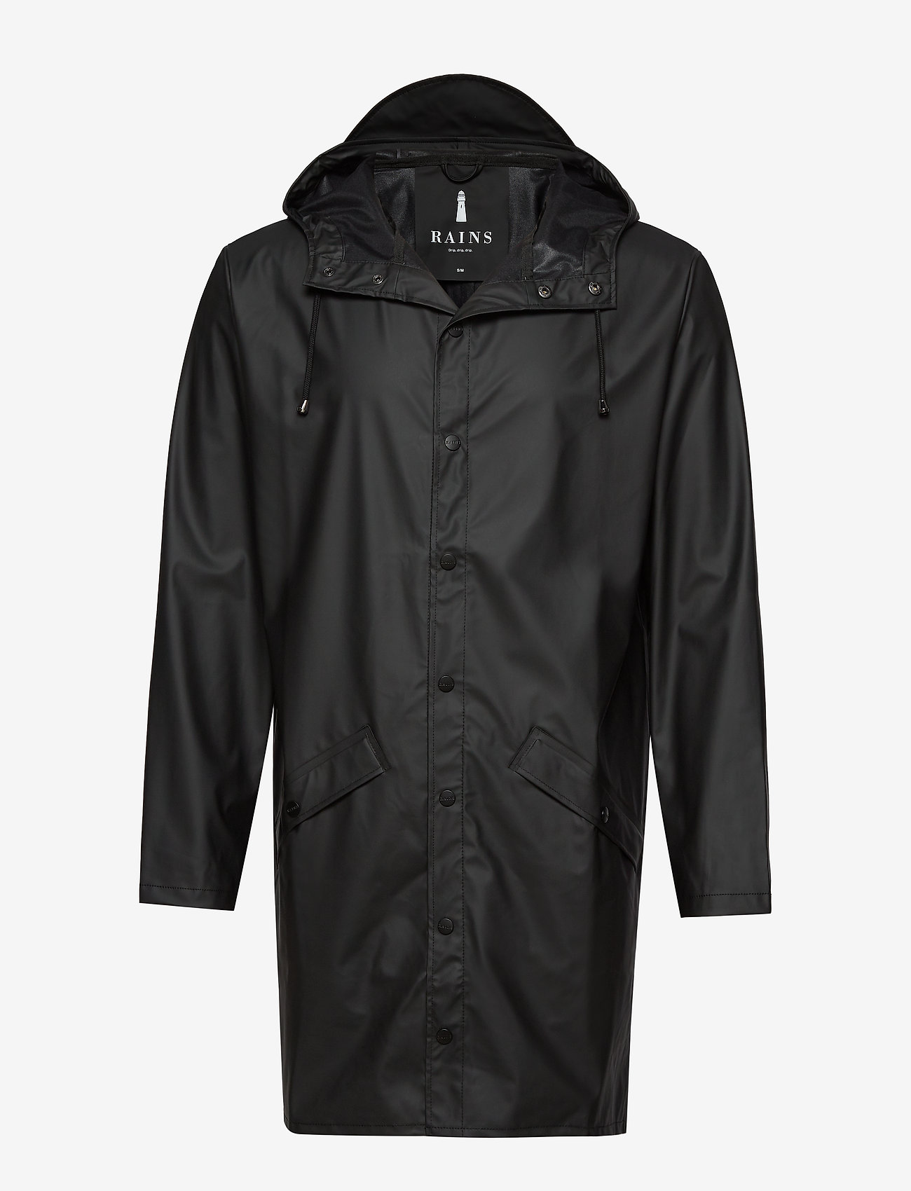 Rains - Long Jacket W3 - regenmäntel - 01 black - 1