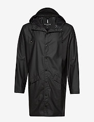 Rains - Long Jacket W3 - regnjackor - 01 black - 1