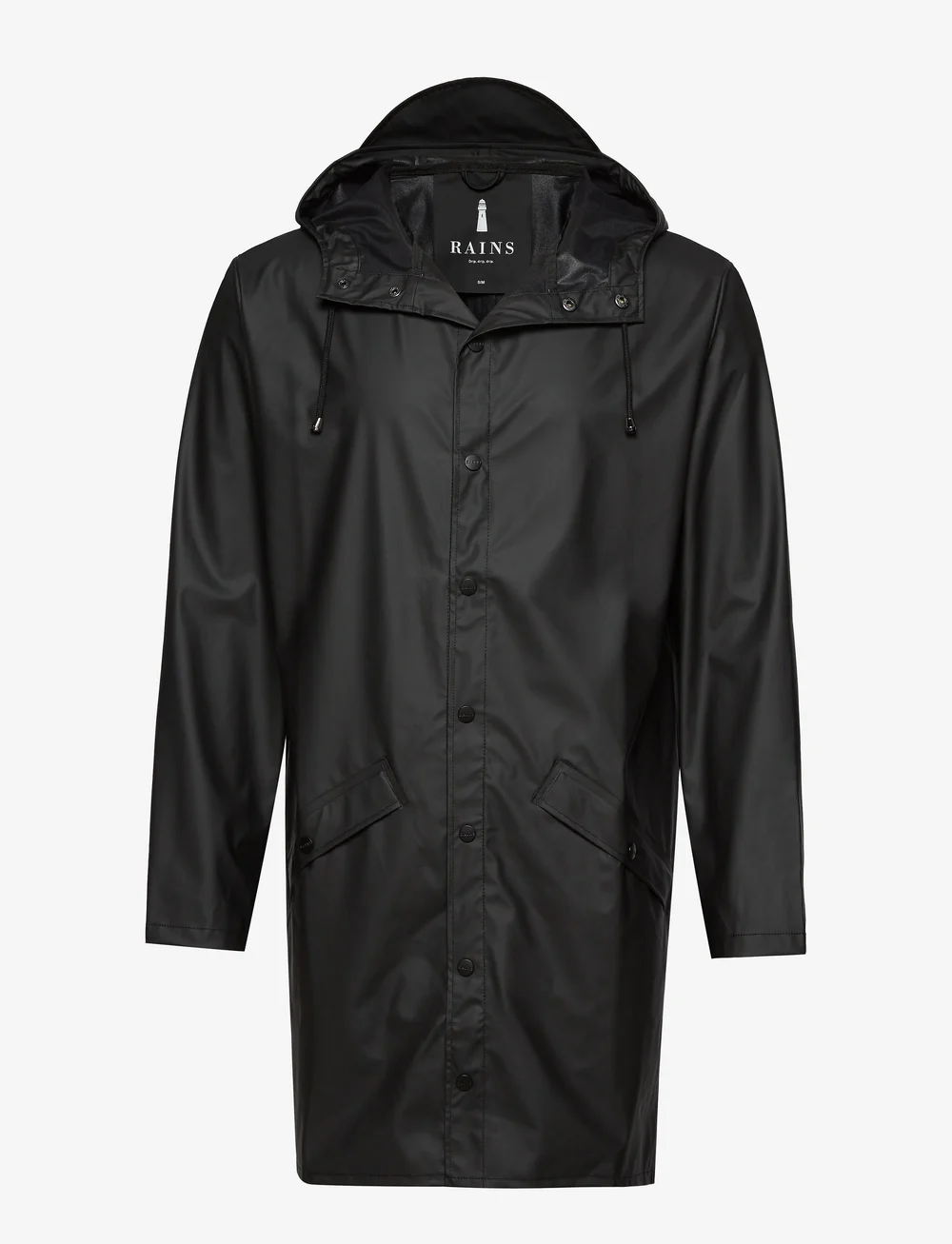 Rains - Long Jacket W3 - regnjackor - 01 black - 1
