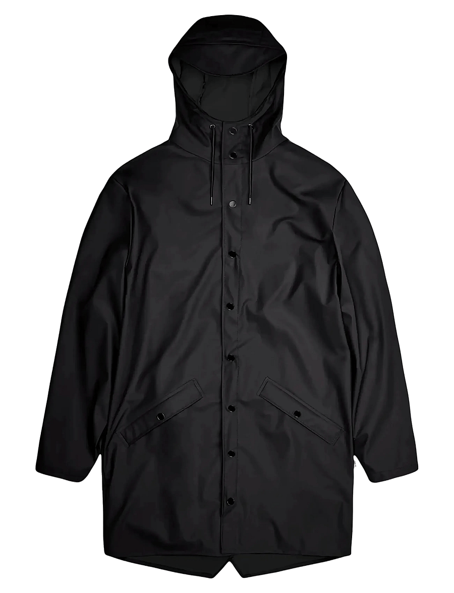 Rains - Long Jacket W3 - regenmäntel - 01 black - 1