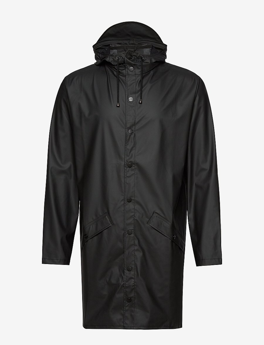 Rains - Long Jacket W3 - regenmäntel - 01 black - 2