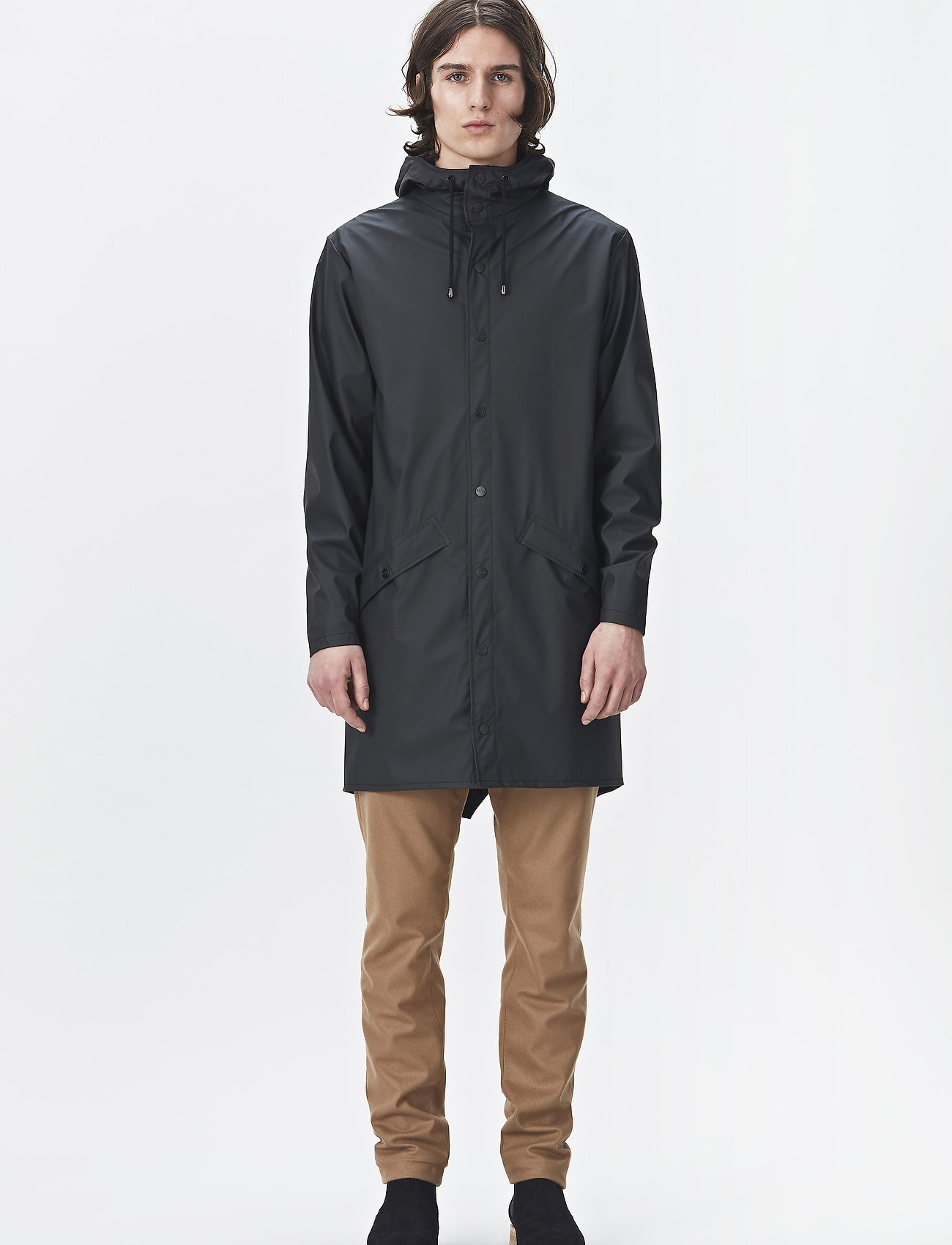 Rains - Long Jacket - raincoats - 01 black - 0