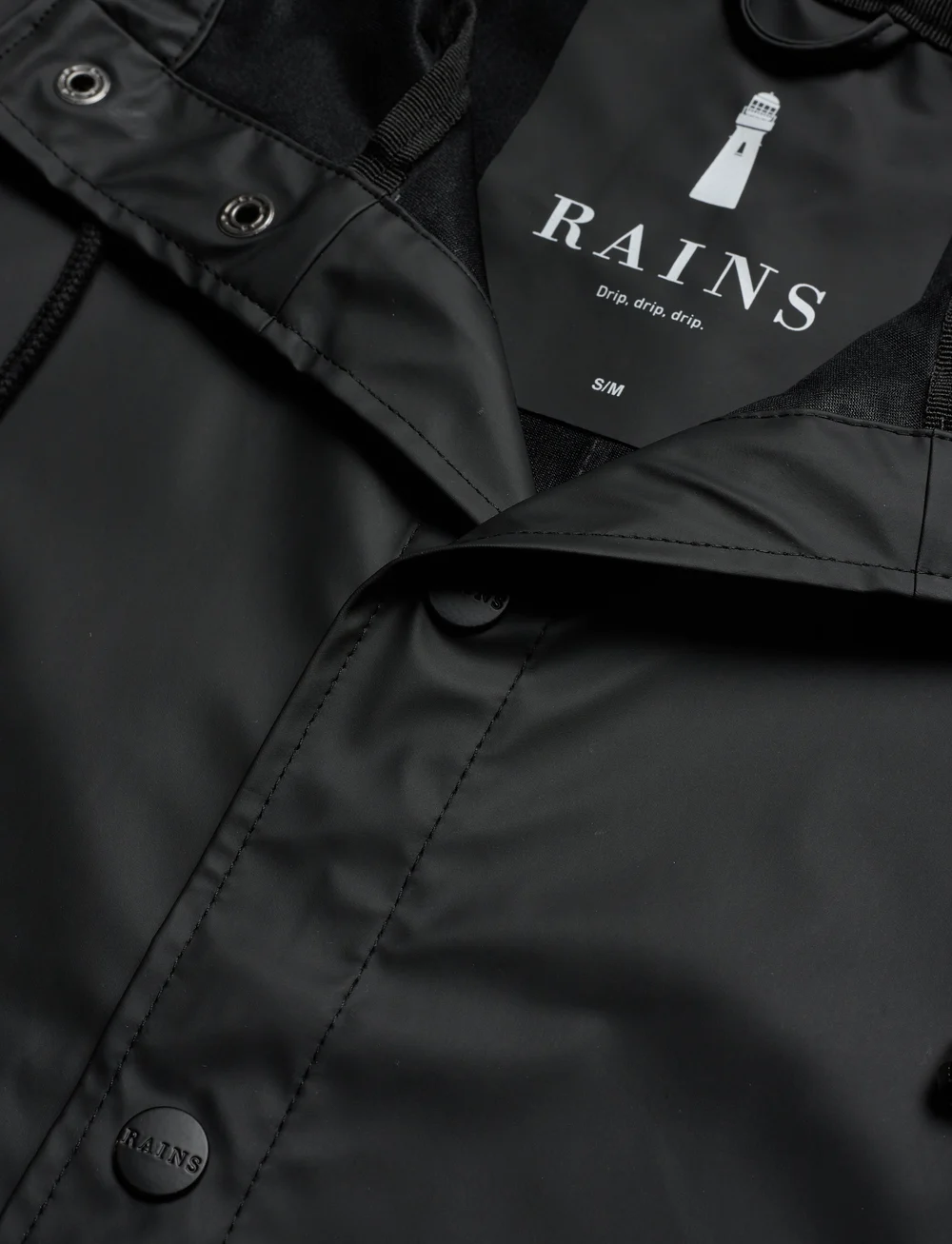 Rains - Long Jacket W3 - regnjackor - 01 black - 5