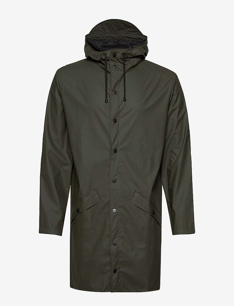 Rains - Long Jacket W3 - rain jackets - 03 green - 2