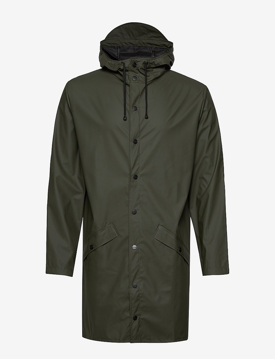 Rains - Long Jacket W3 - vihmamantlid - 03 green - 2