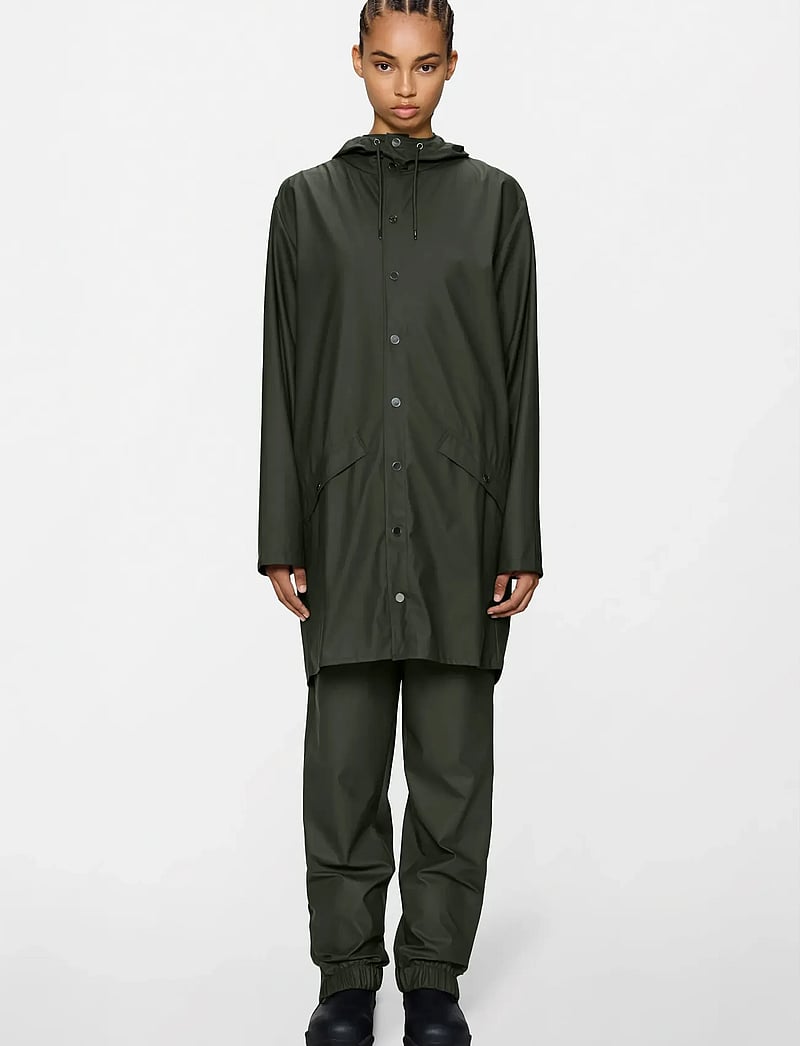 Rains - Long Jacket W3 - rain jackets - 03 green - 4