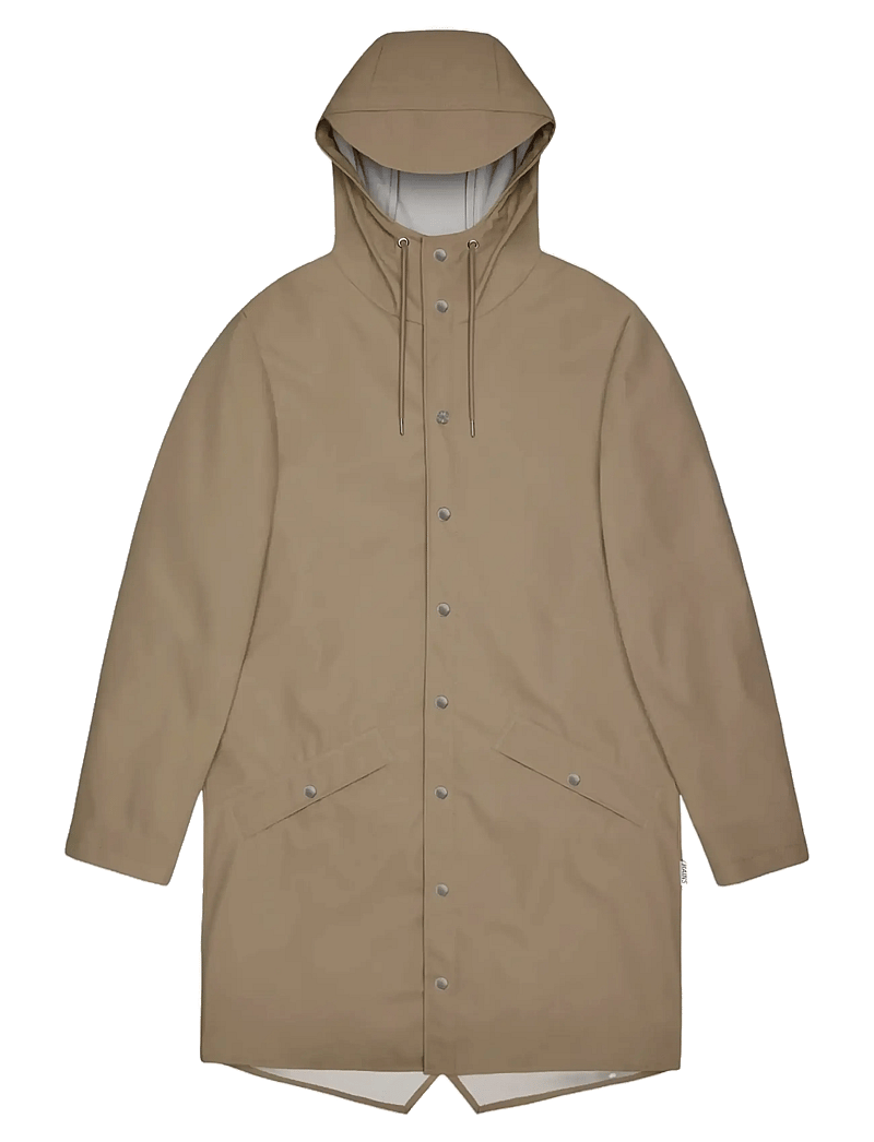 Rains - Long Jacket W3 - regnjackor - beige - 1