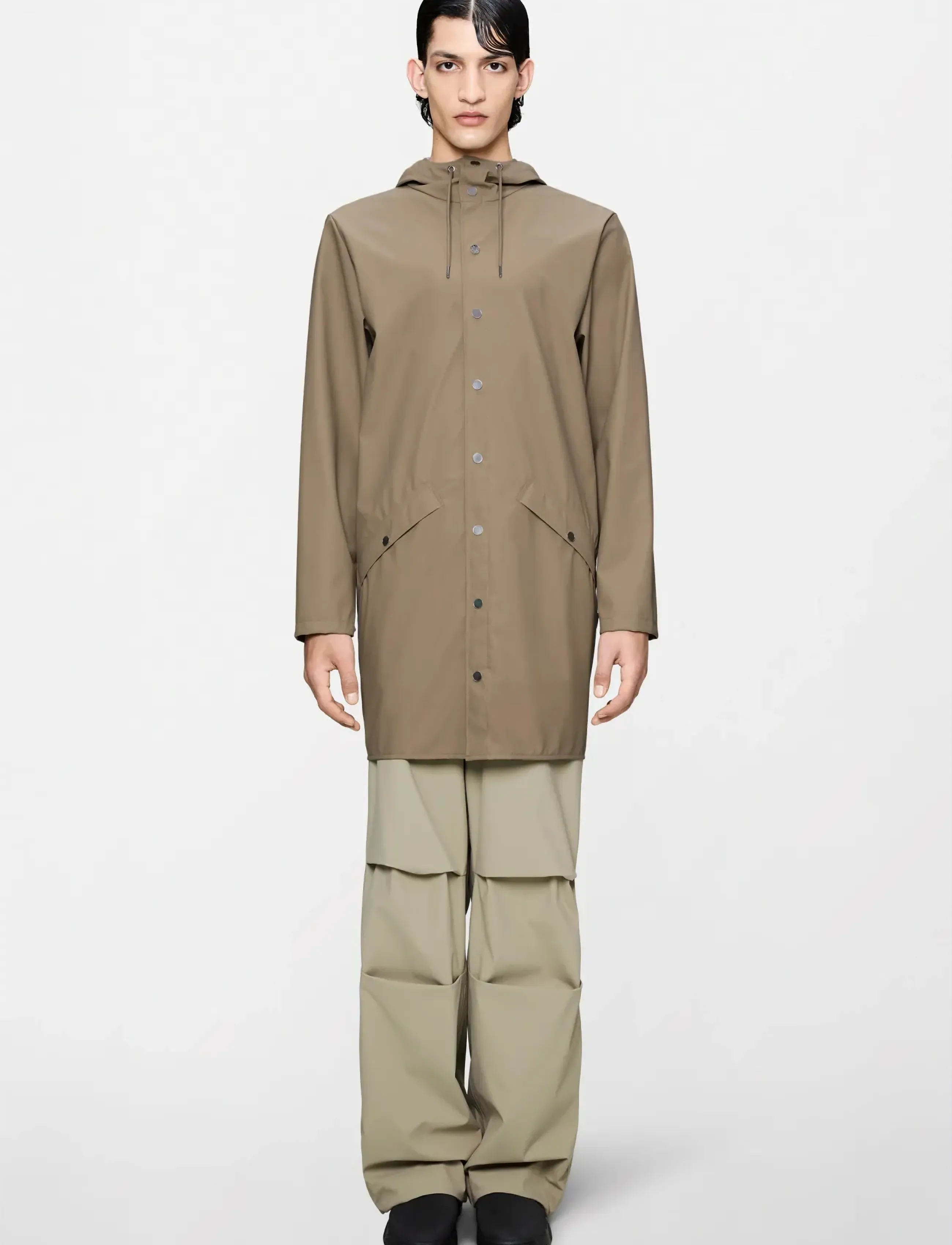 Rains - Long Jacket W3 - regenmäntel - beige - 3
